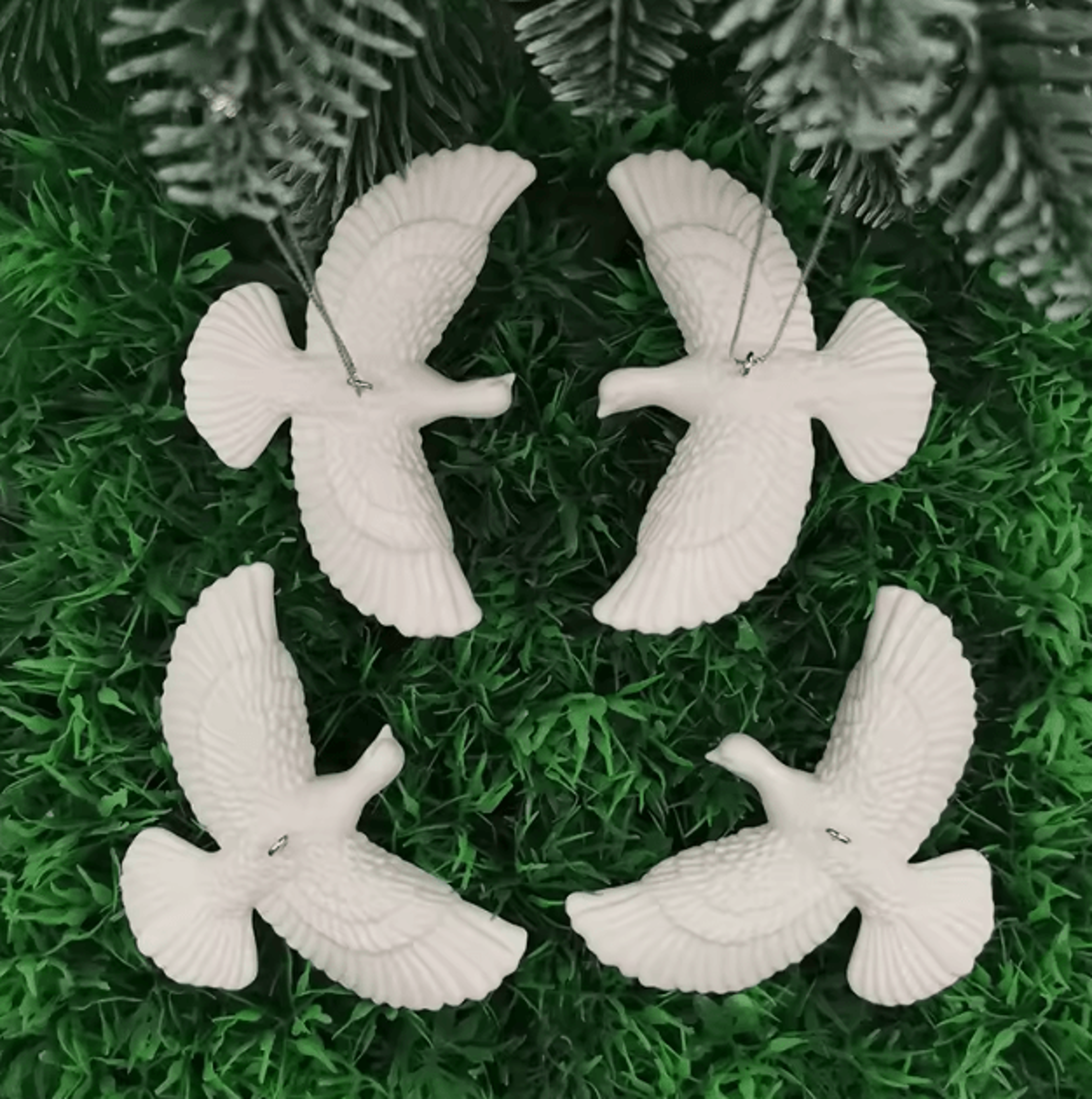 Acrylic Friendship Dove Ornament  Romantic Hanging Decor Gift 2