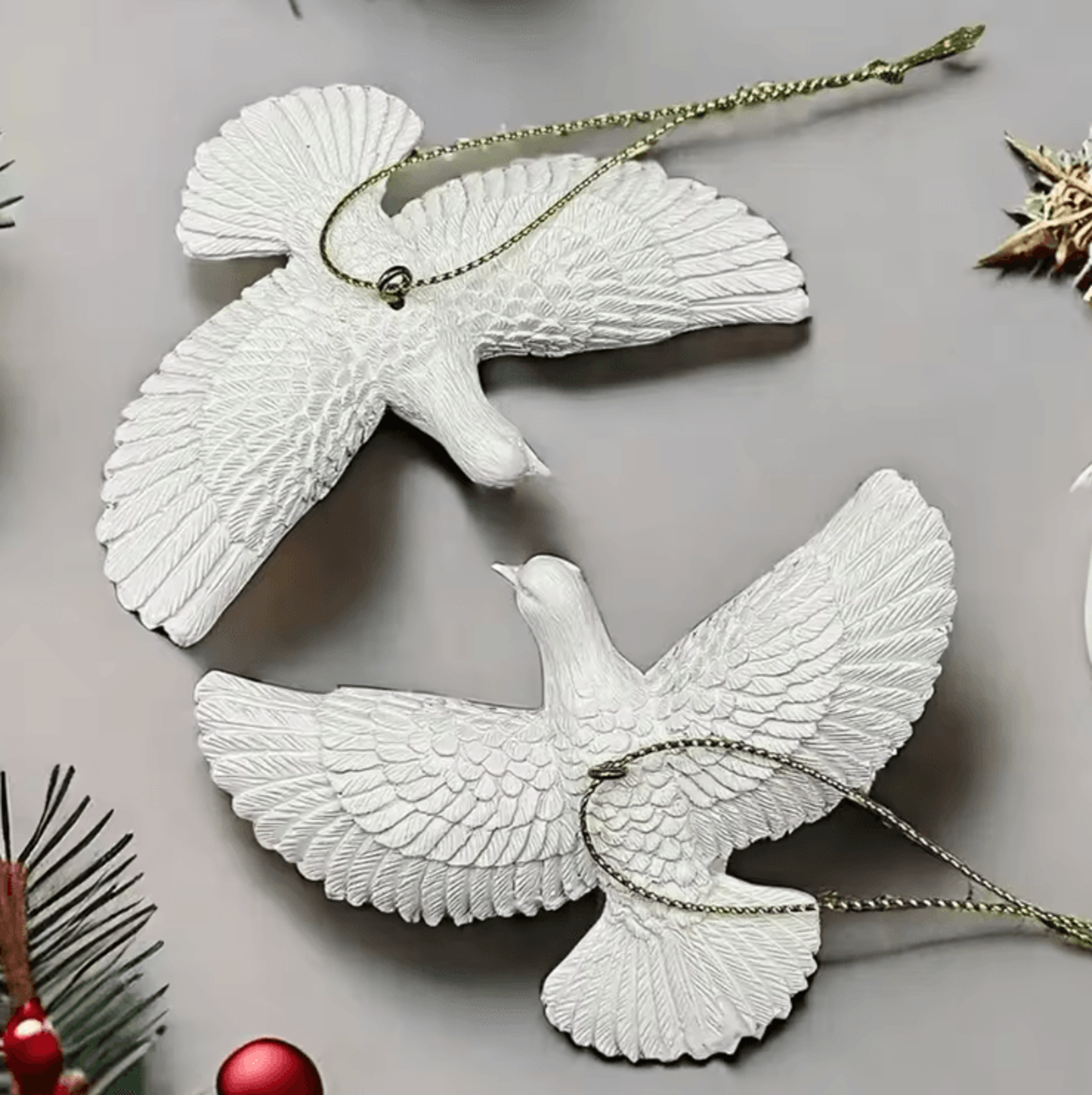 Acrylic Friendship Dove Ornament  Romantic Hanging Decor Gift 3