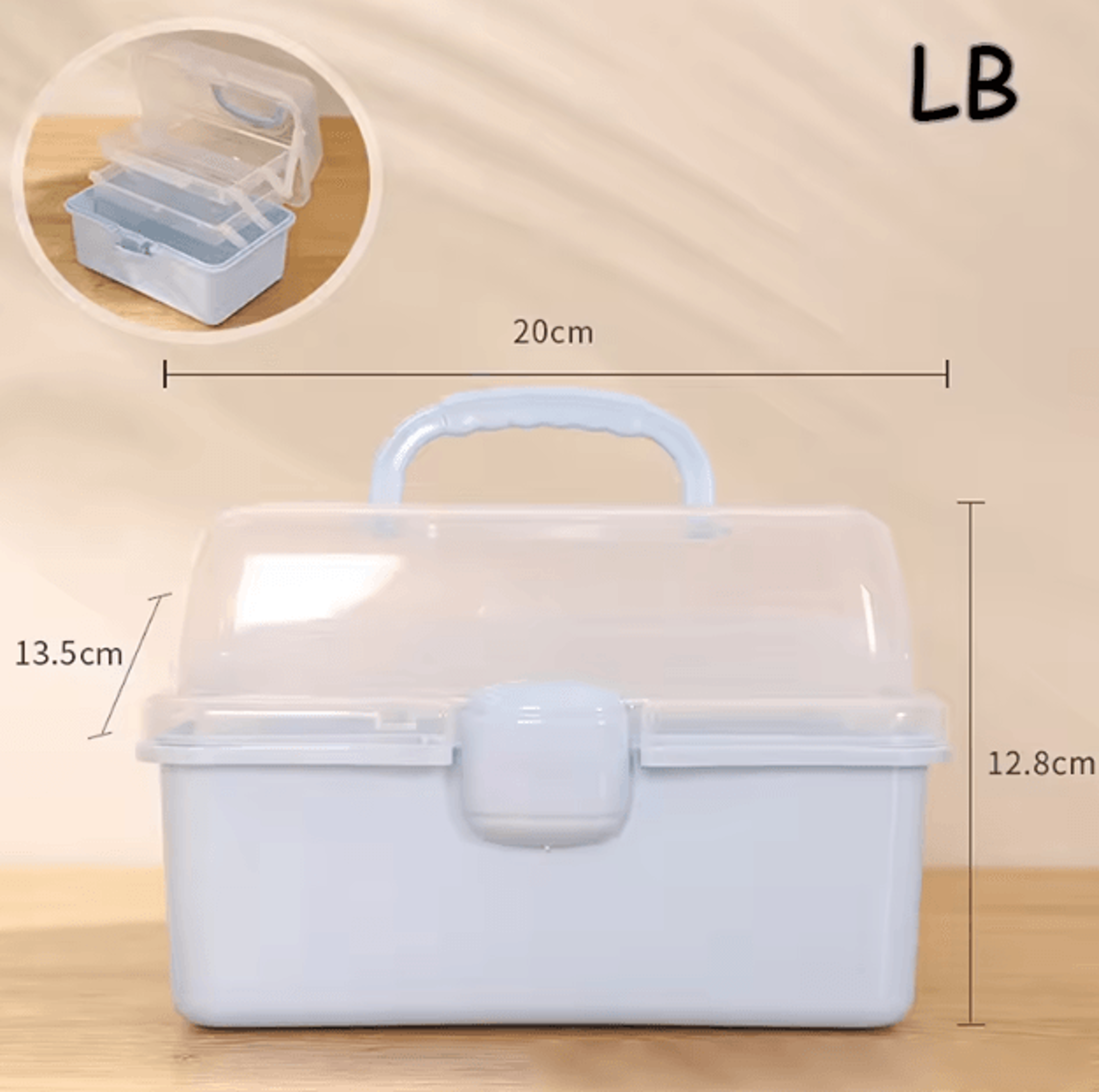 3Tier Foldable Storage Box Organizer  Cute Portable Hair Accessories  Jewelry Case For Kids 7