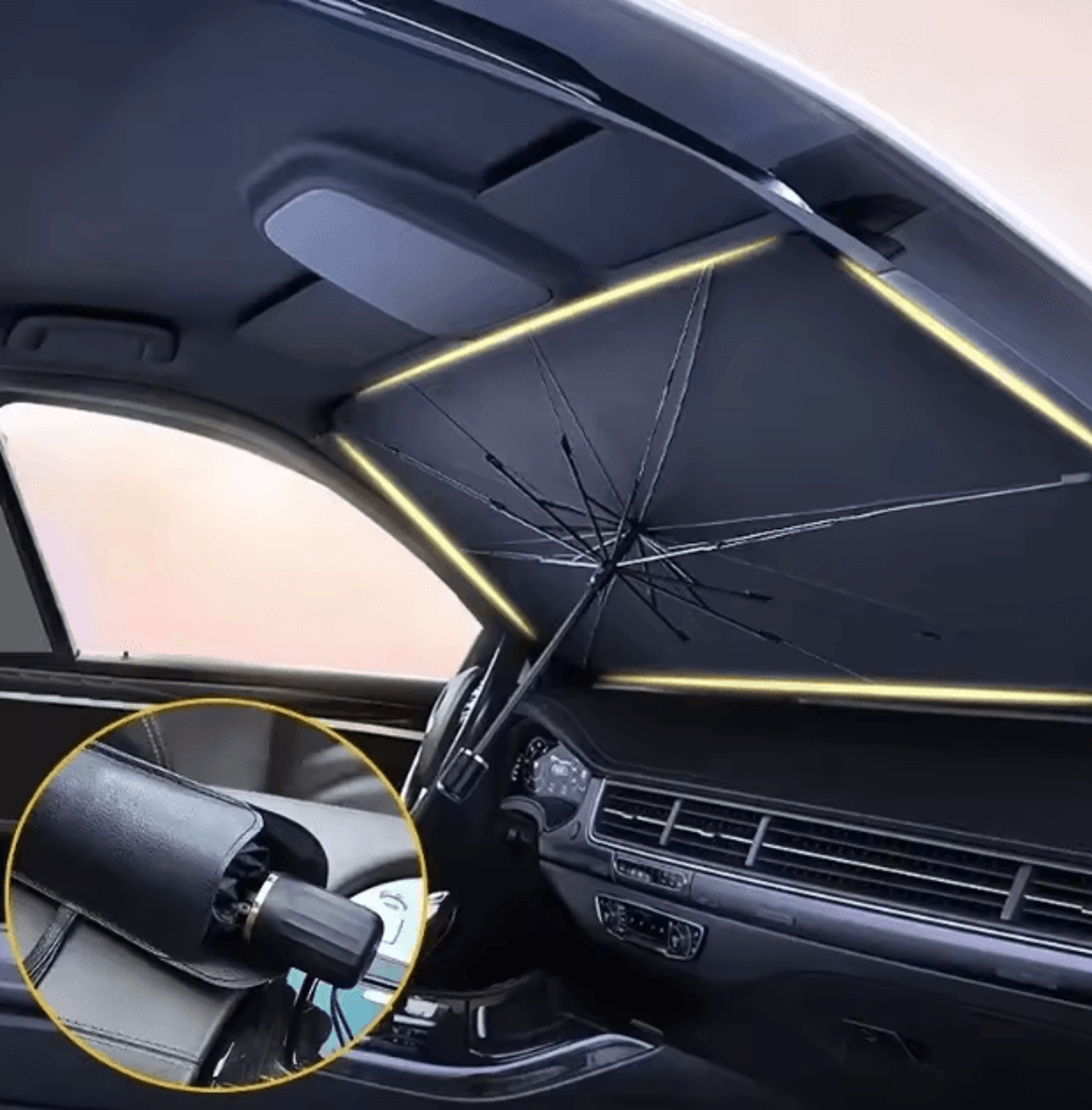 Universal Foldable Car Sunshade Set  Windshield  Side Window UV Protection Heat Insulation Cover 1