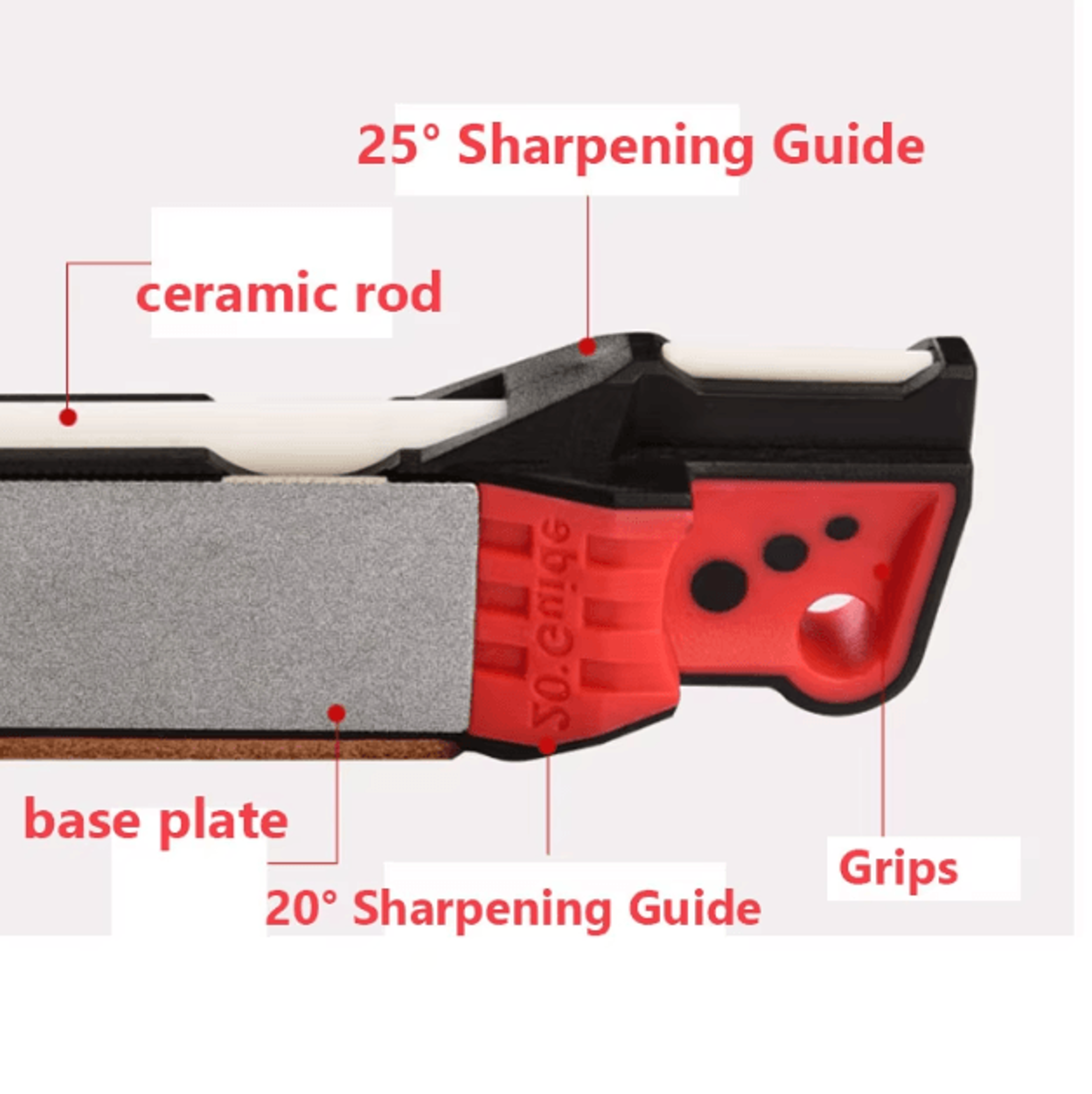MultiFunction Diamond Knife Sharpener  3 Stage Whetstone  Ceramic Kitchen Sharpening Tool 2