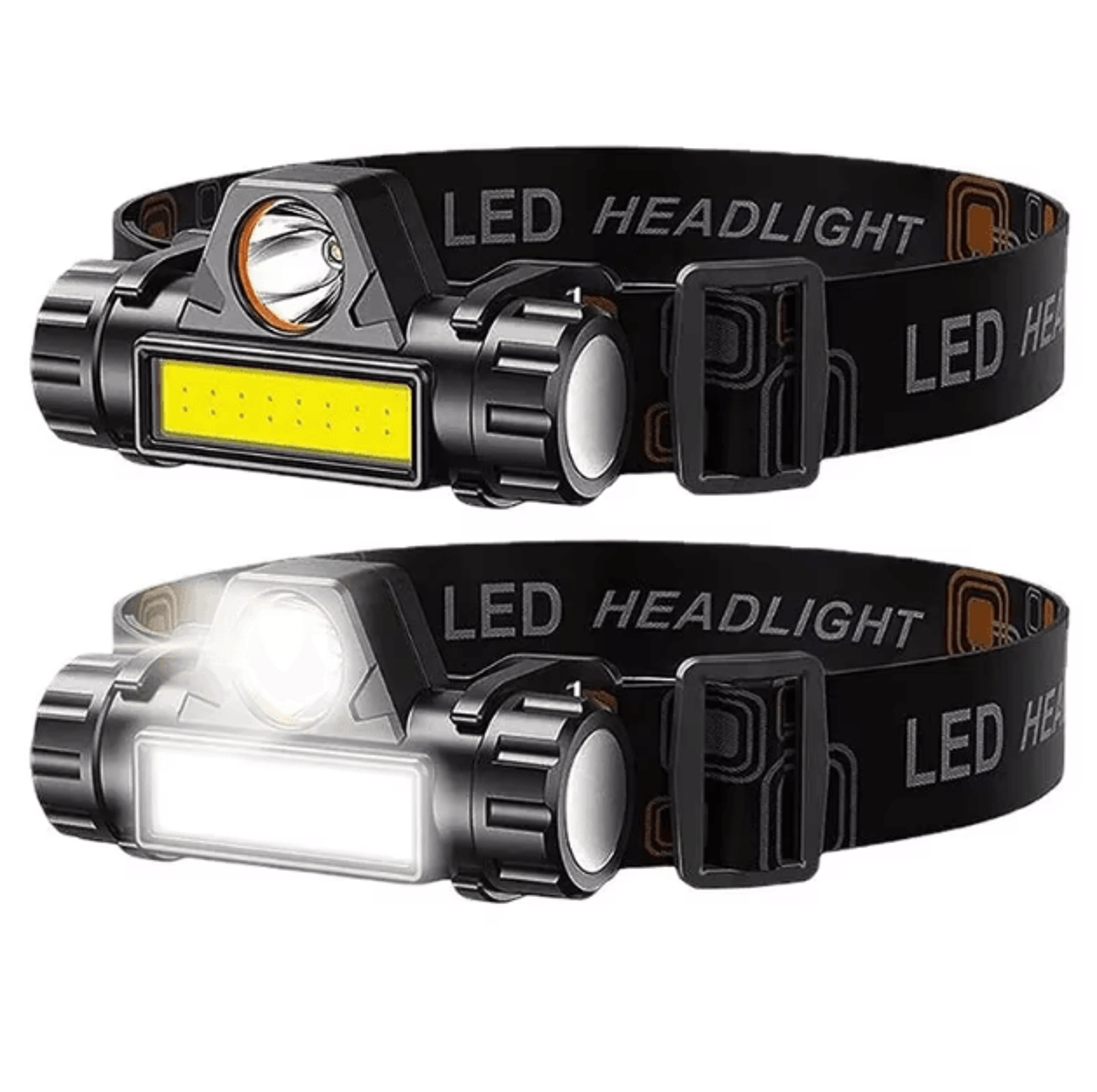 rechargeable cob led headlamp – usb magnetic waterproof head torch for outdoor & work use