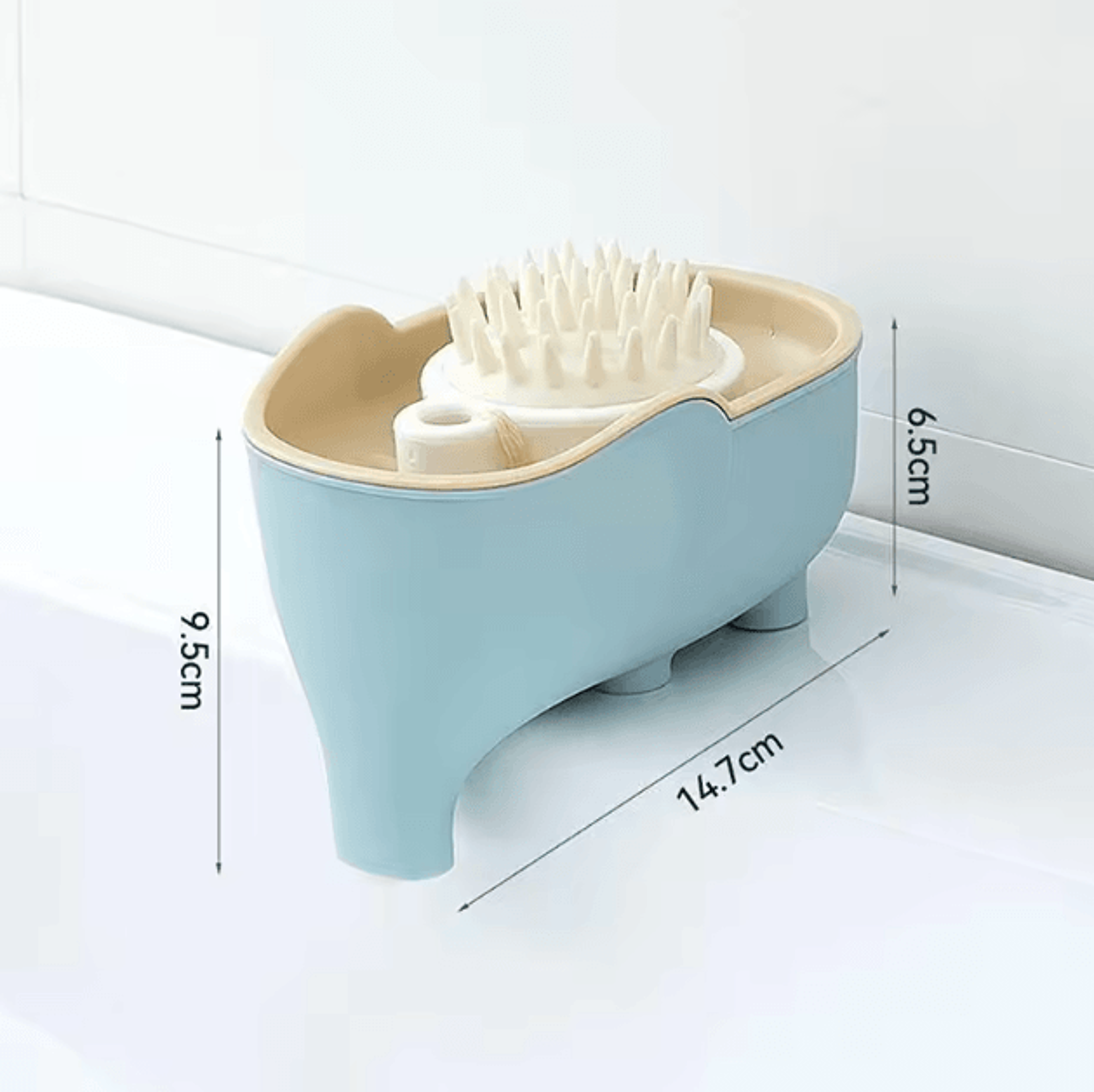Elephant DoubleLayer Soap Box With Lid  Portable NonSlip Drain Soap Holder For Bathroom  Travel 4