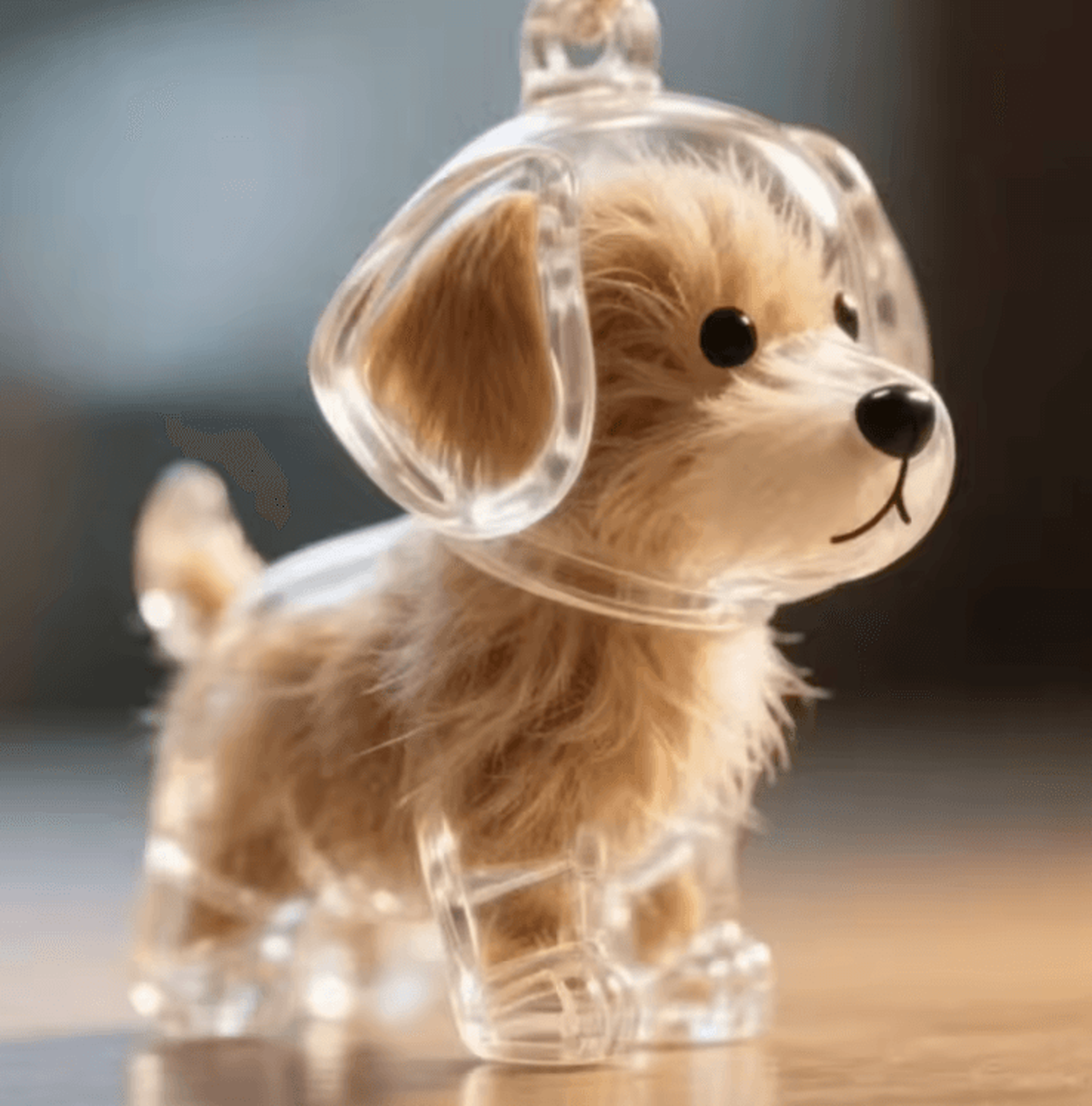 FurKeeps Clear Pet Hair Memorial Capsule  DIY Keepsake Keychain Pendant 2