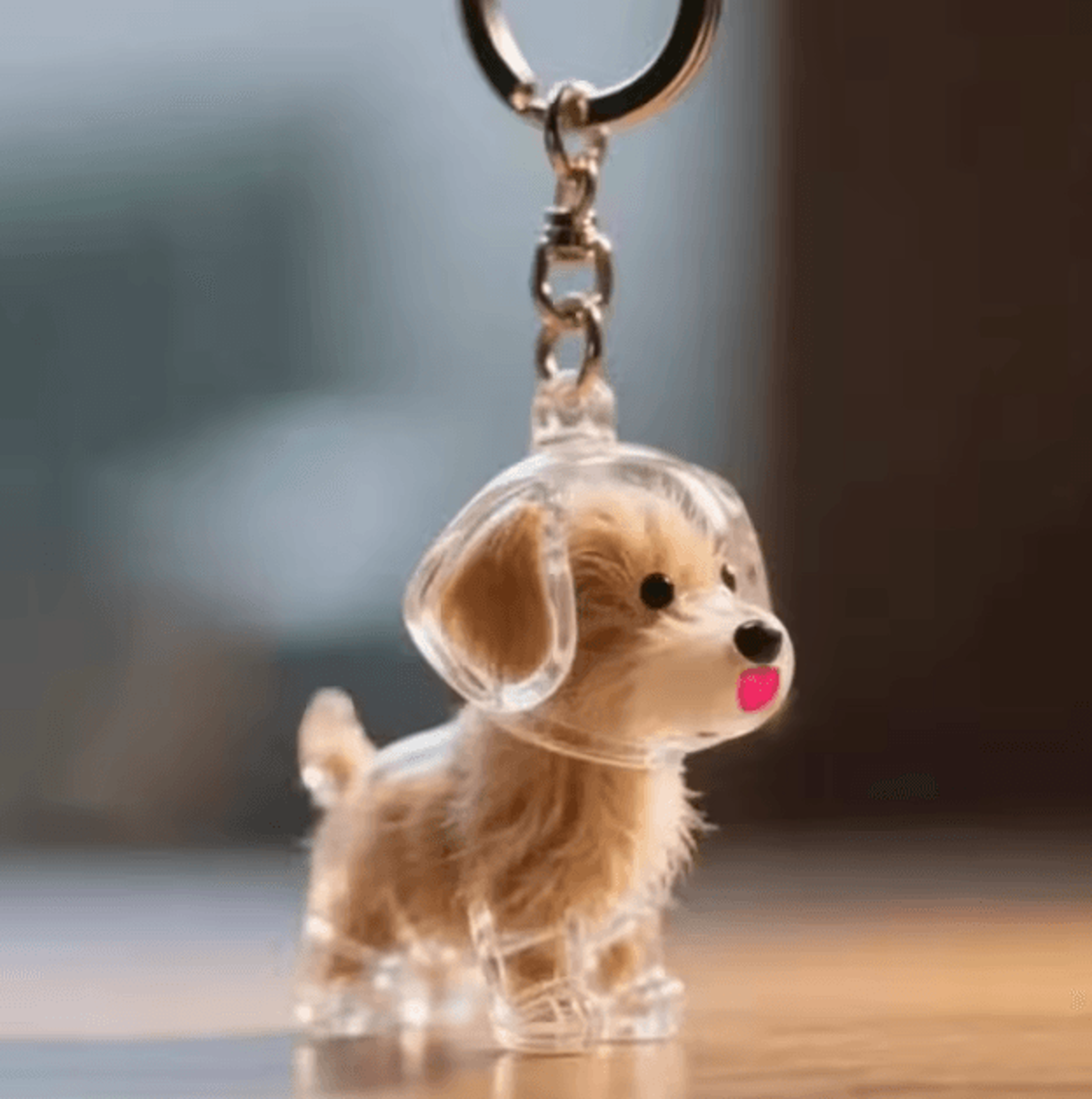 FurKeeps Clear Pet Hair Memorial Capsule  DIY Keepsake Keychain Pendant 4