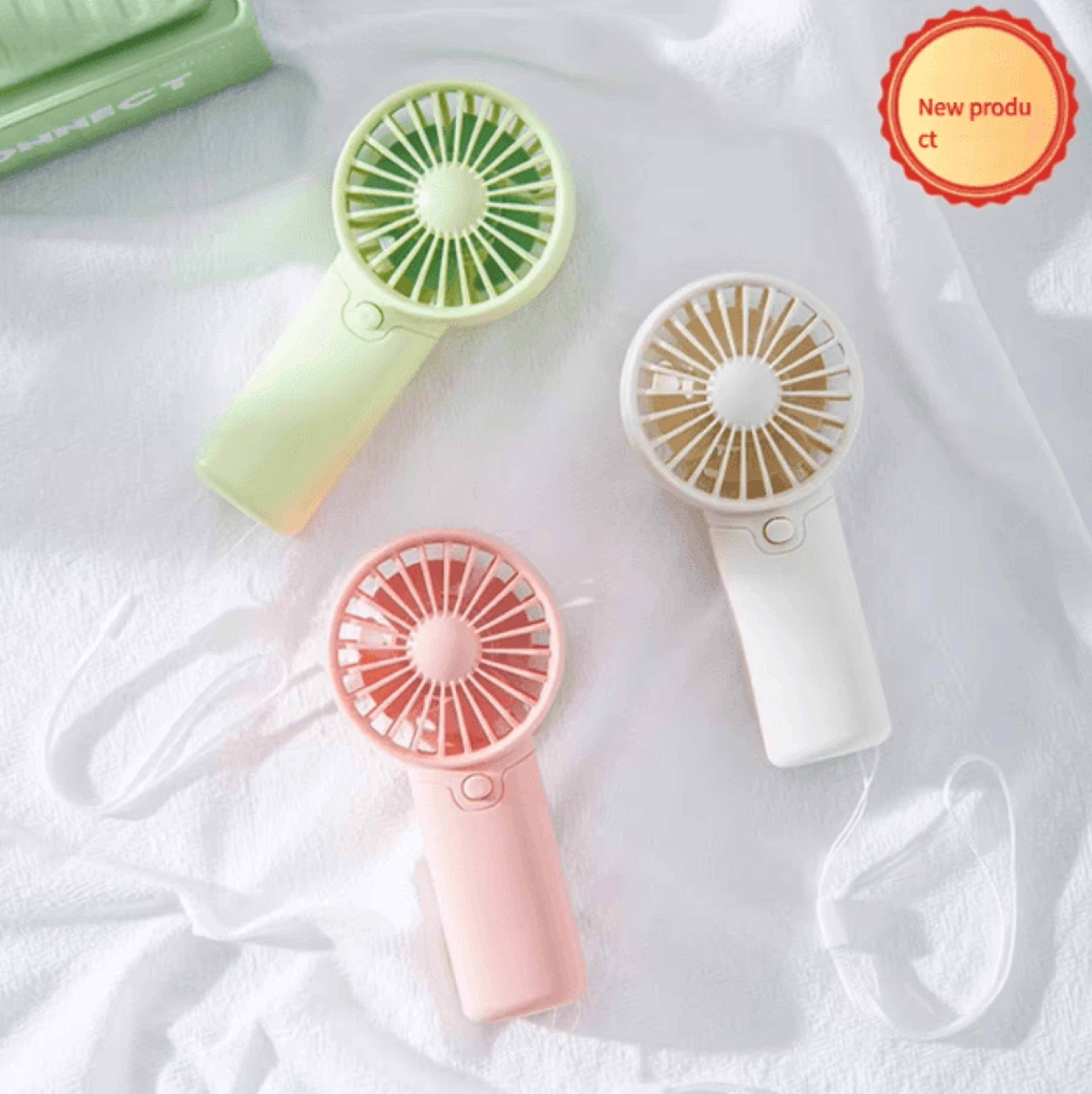 Portable Mini Handheld Fan Lightweight Pocket Air Cooler AA Battery Cooling Fan 2