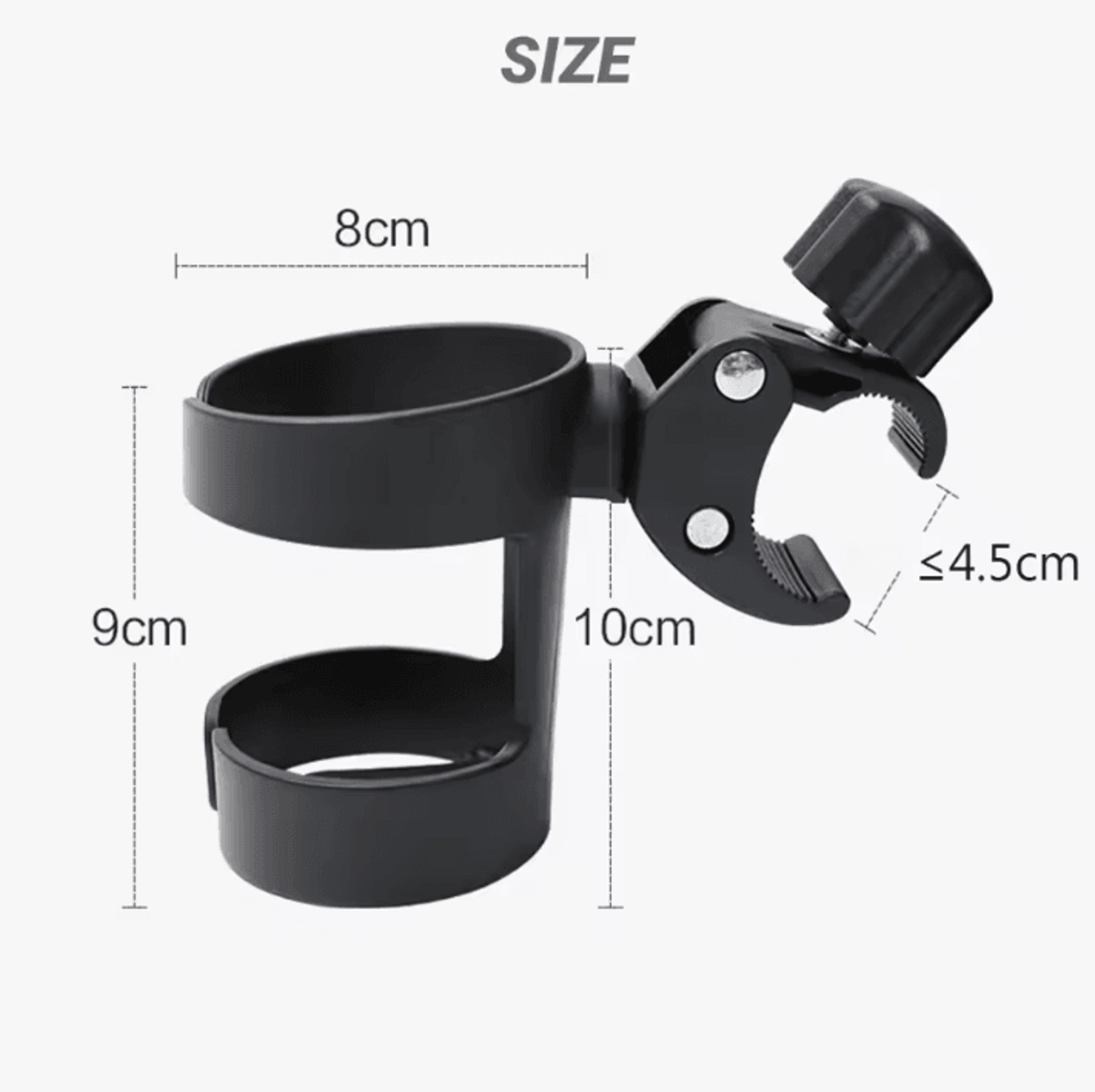 Universal Stroller Cup Holder ClipOn  Secure Baby Stroller Accessory For Bottles  Drinks 3