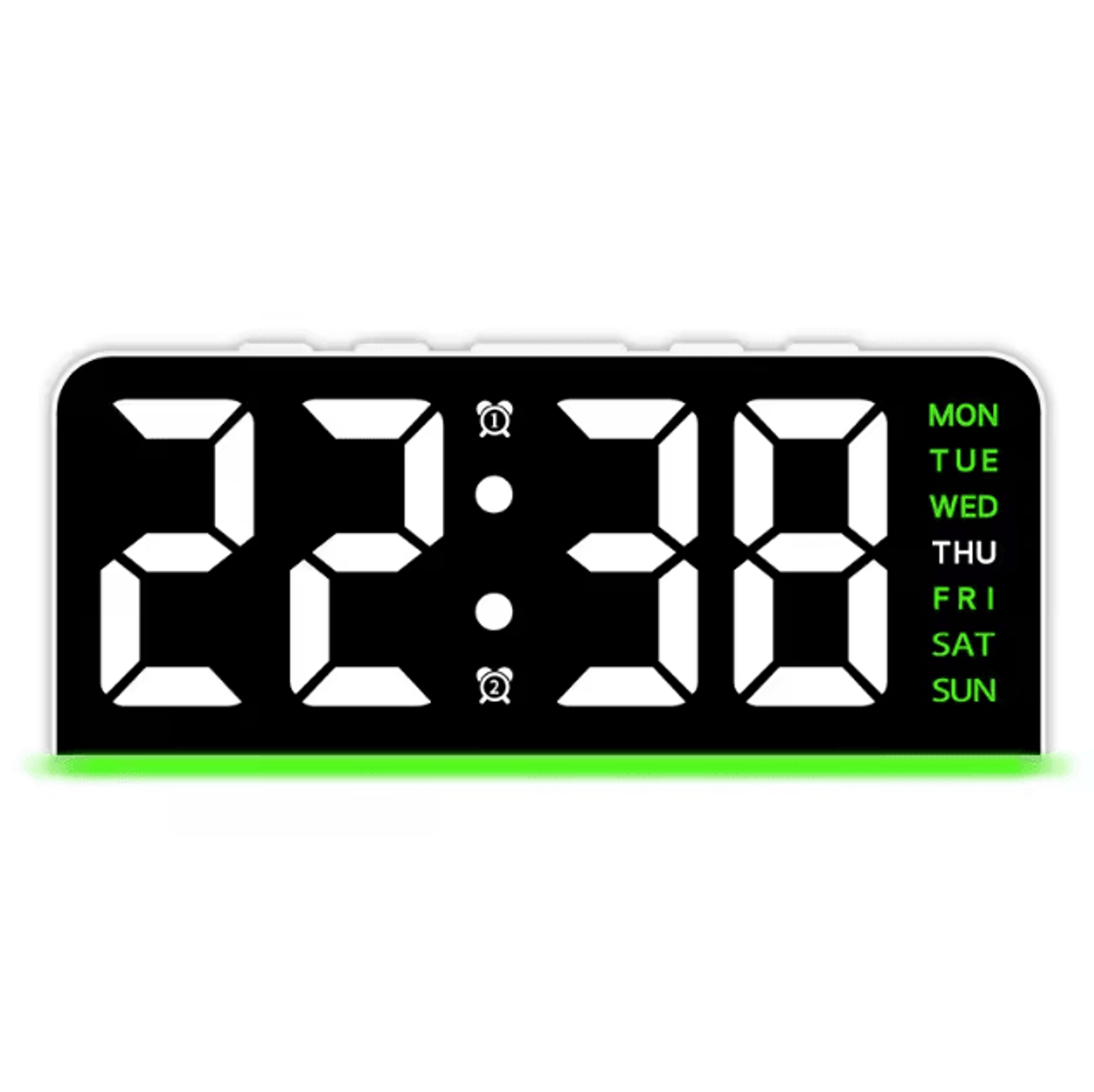 Modern LED Digital Alarm Clock With Temperature Display  Night Light 3