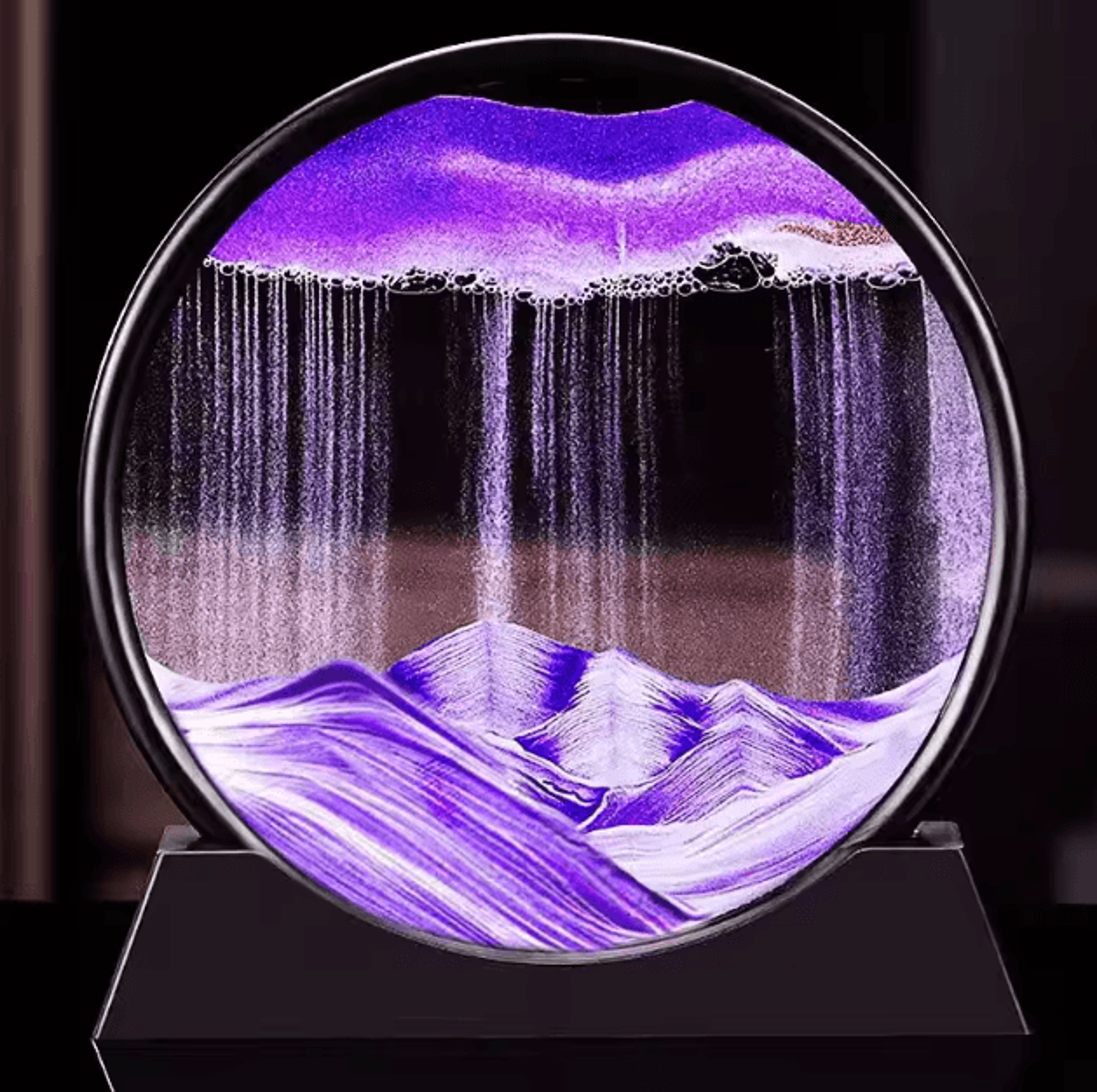 3D Moving Sand Art Picture  Liquid Motion Sandscape Glass Frame Decor 5