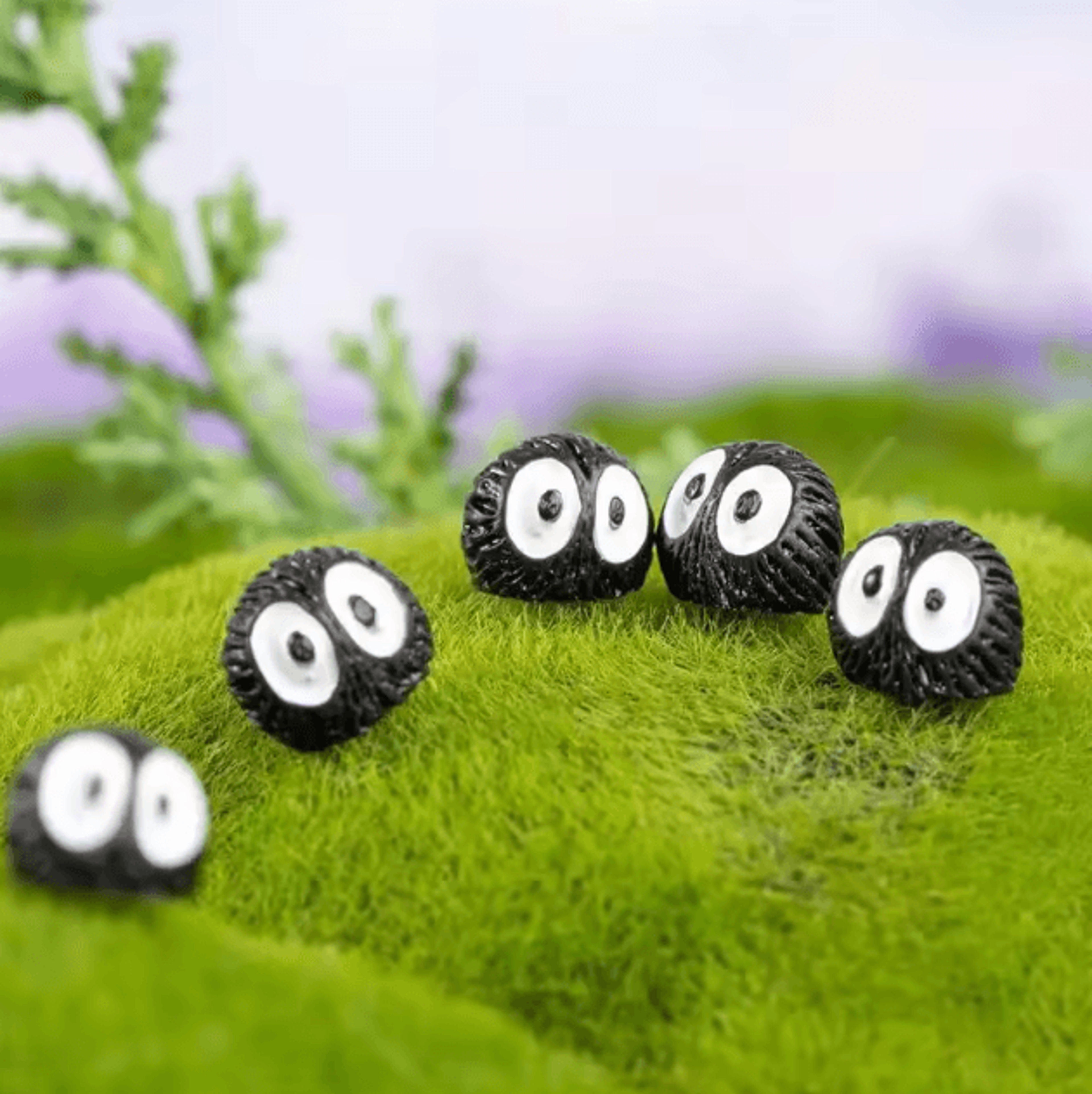 Mini Dust Ball Elf Figurines Set  Cute Resin Fairy Garden Micro Decor 10PCS 1