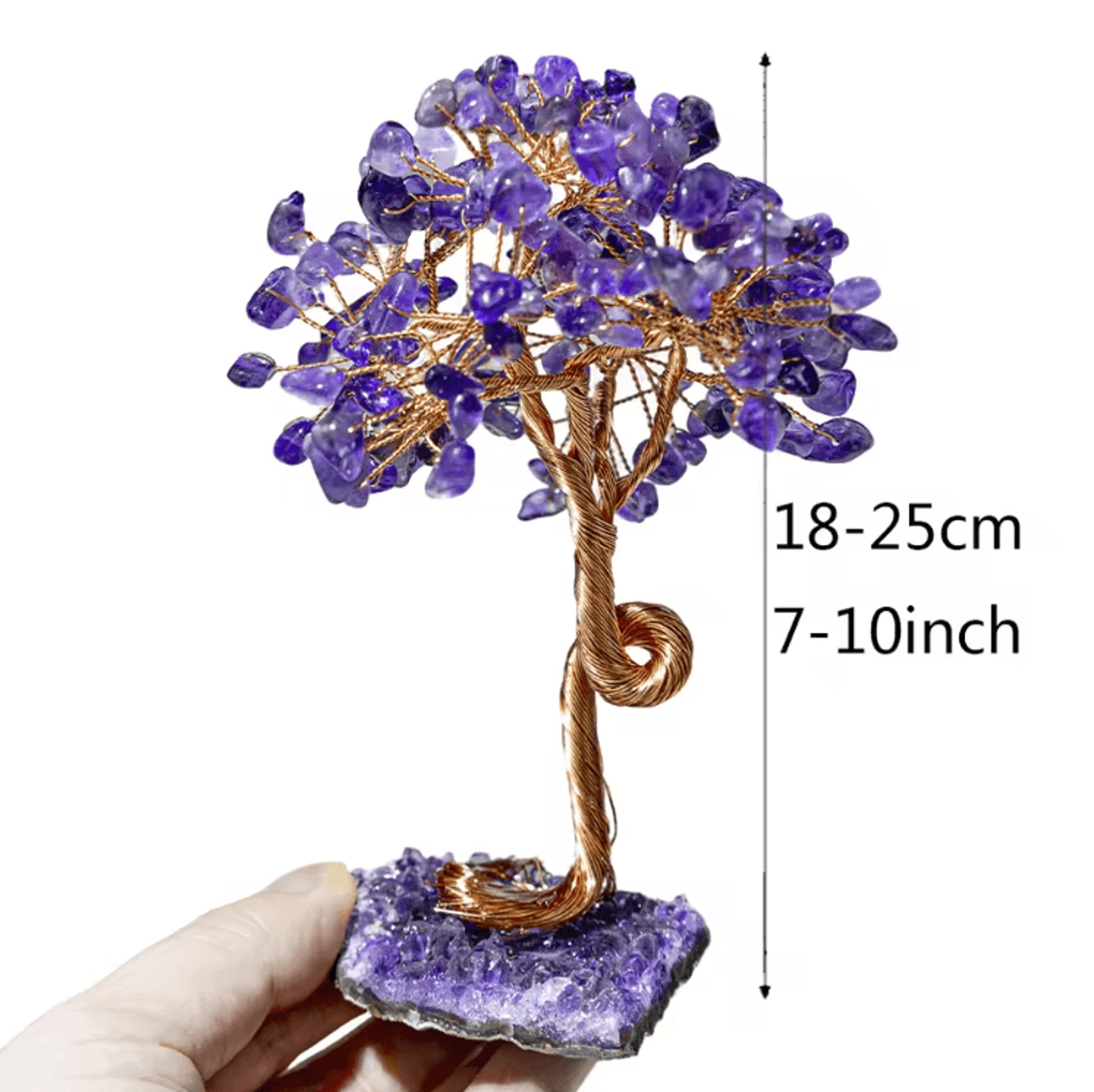 Amethyst Crystal Tree Healing Decor For Calm Energy  Elegant Spaces 3