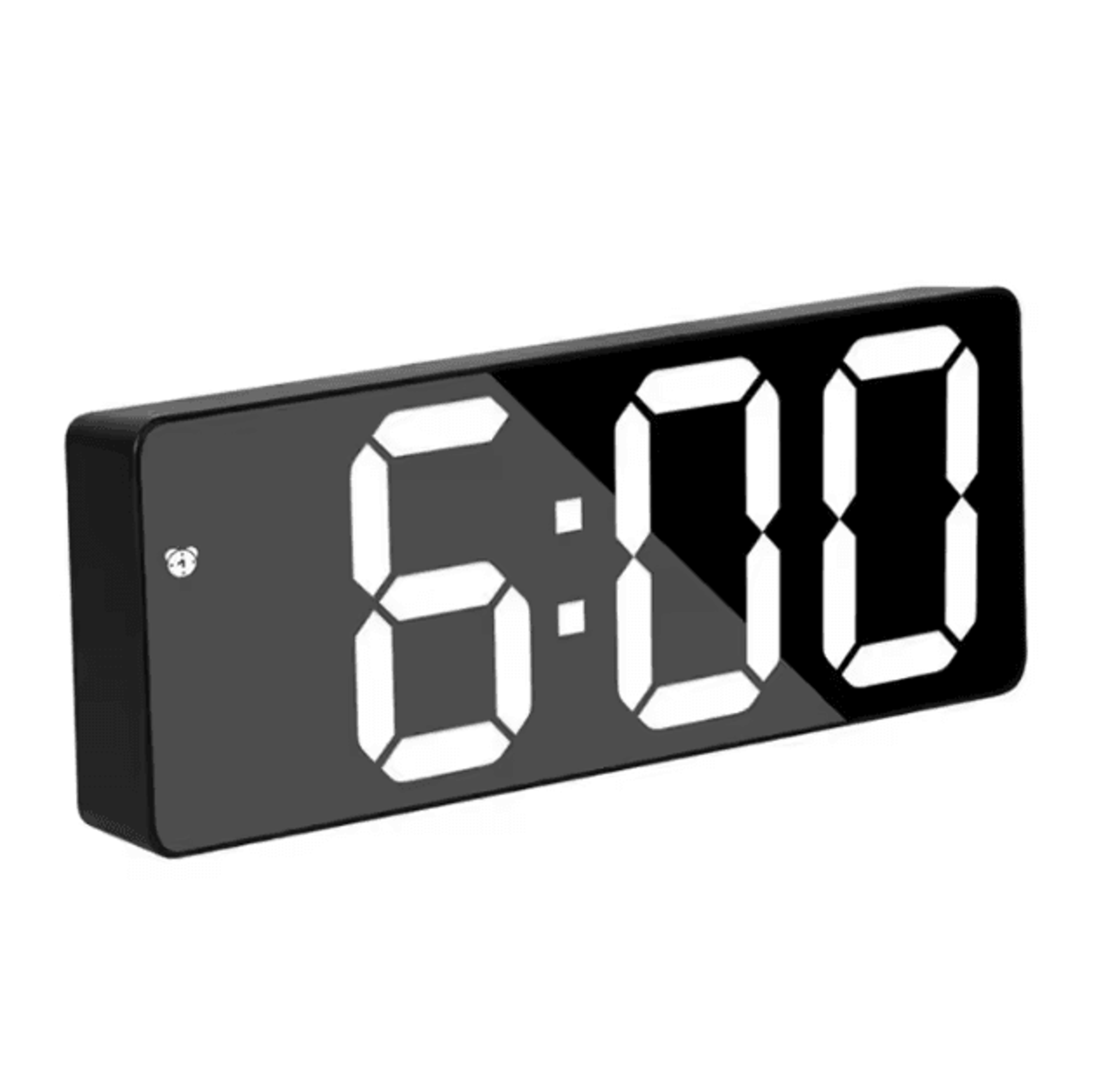 Voice Control LED Mirror Alarm Clock  Smart Digital Clock With Temperature  Snooze 1