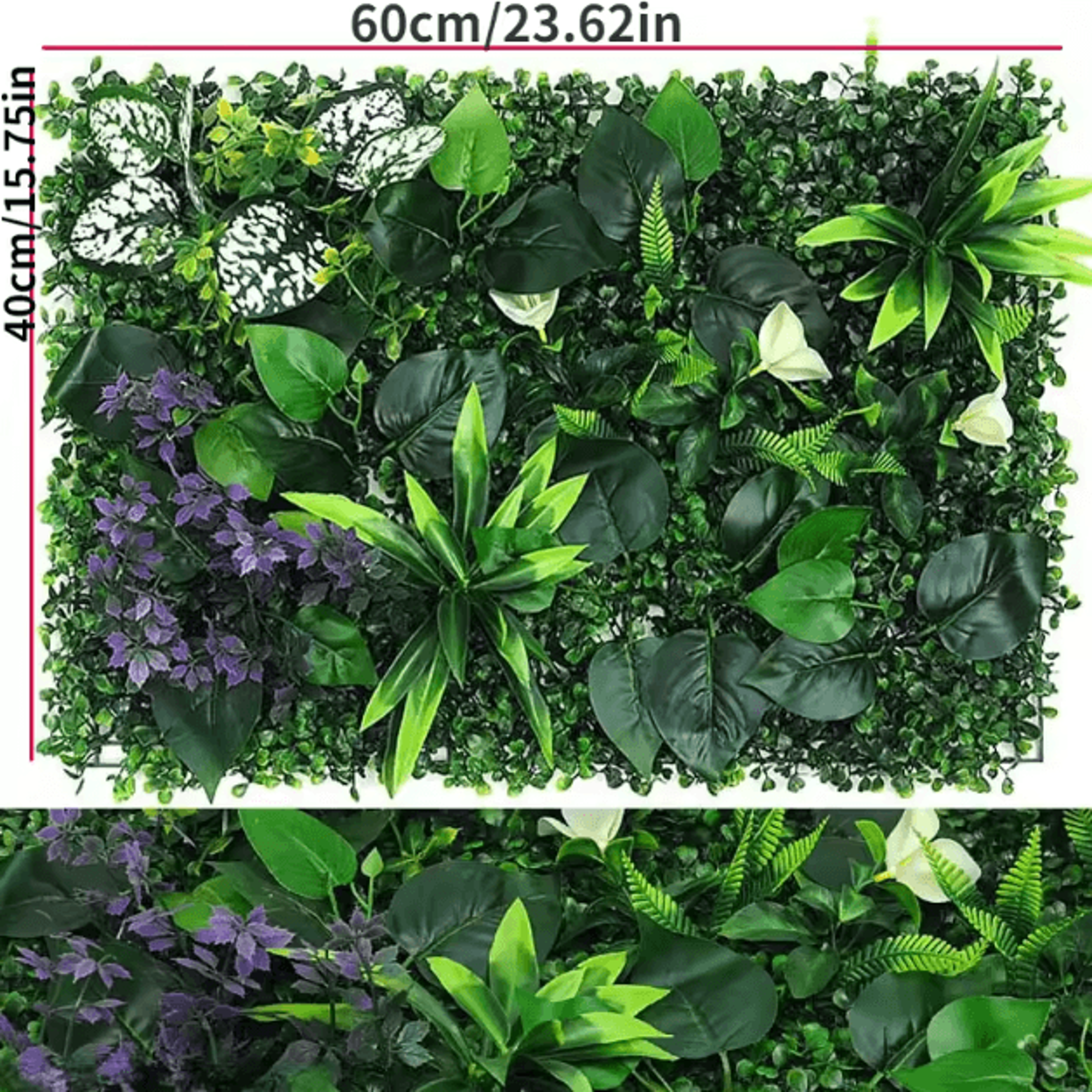 Artificial Boxwood Wall Panel Lush Green Hedge Decor For Indoor Outdoor Spaces 5