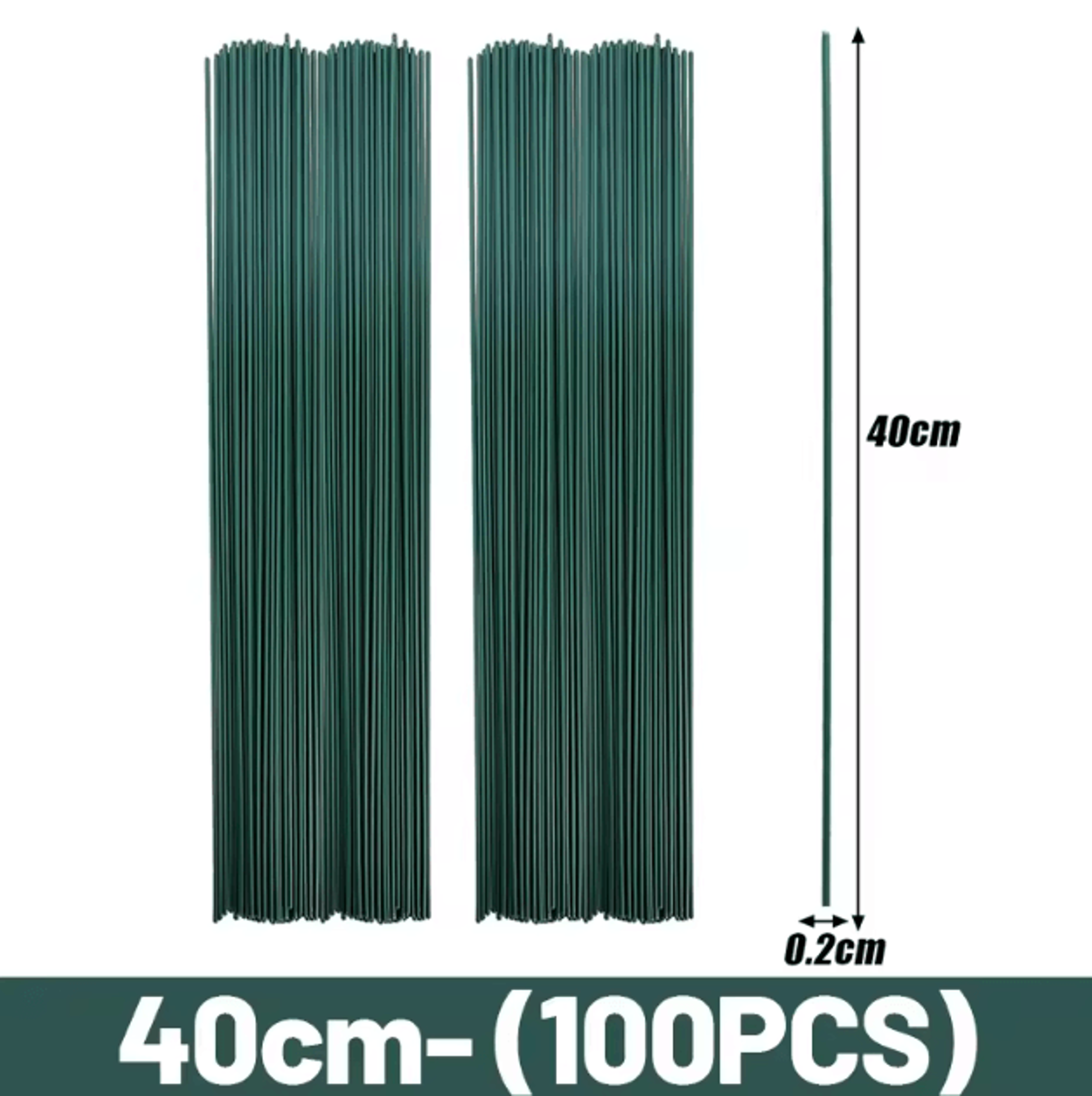 Artificial Flower Stems Bendable Iron Wire Set With Floral Tape For DIY Crafts  Wedding Decor 7