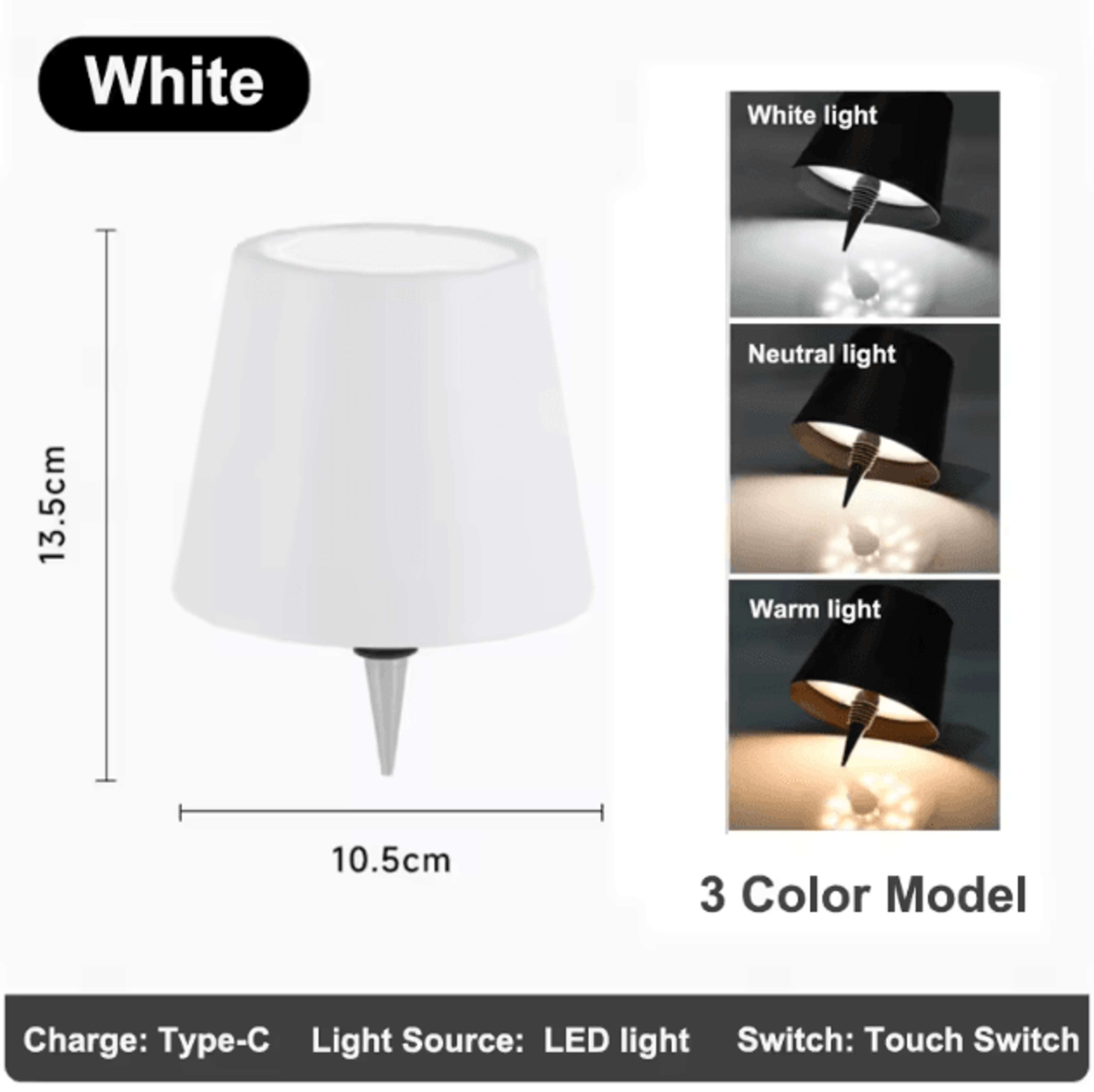 Wireless LED Bottle Lamp Touch Control Cordless Table Light For Home  Events 7