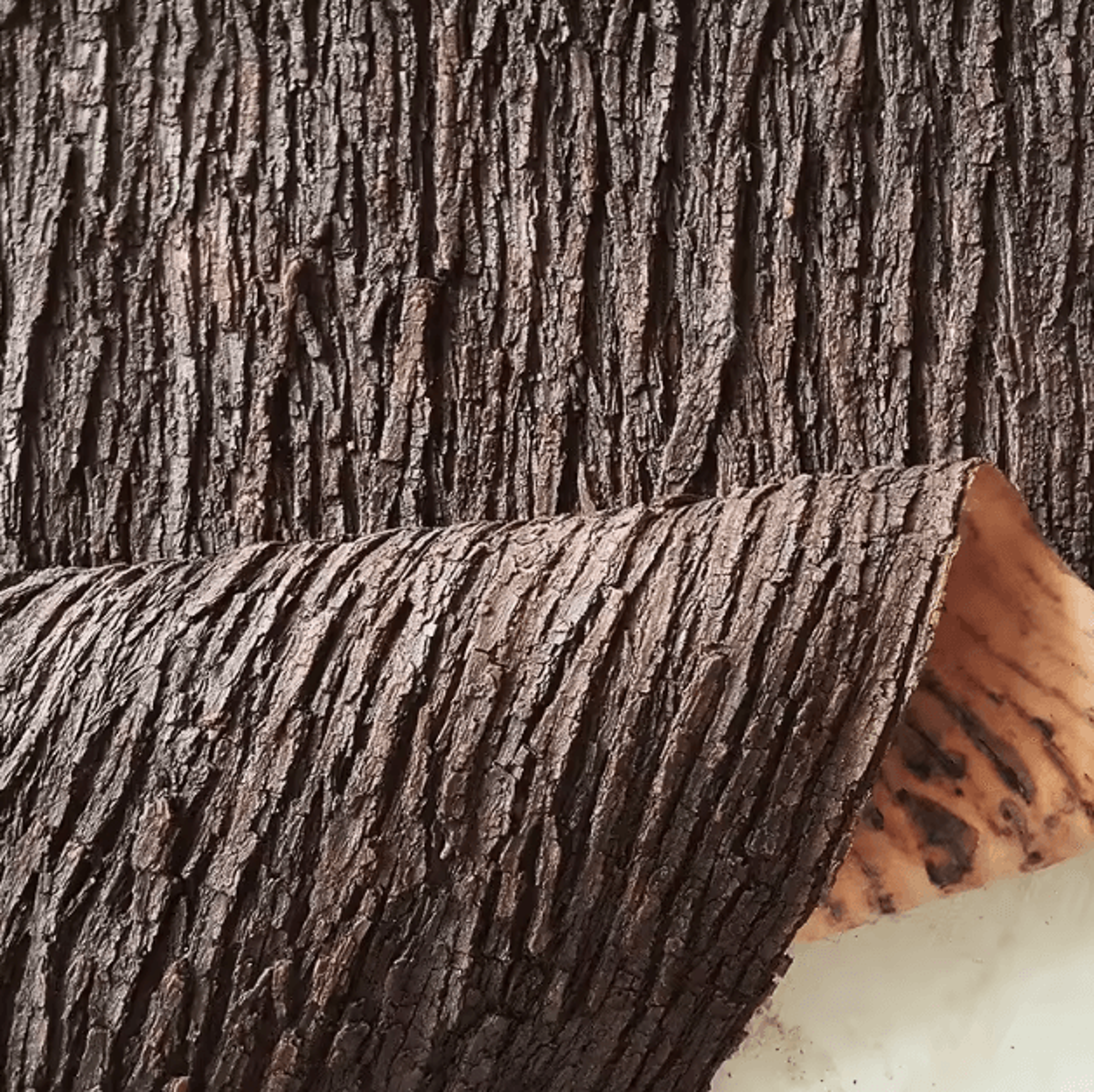 Artificial Tree Bark Wrap  Realistic Garden Pipe  Column Decor Panel 3