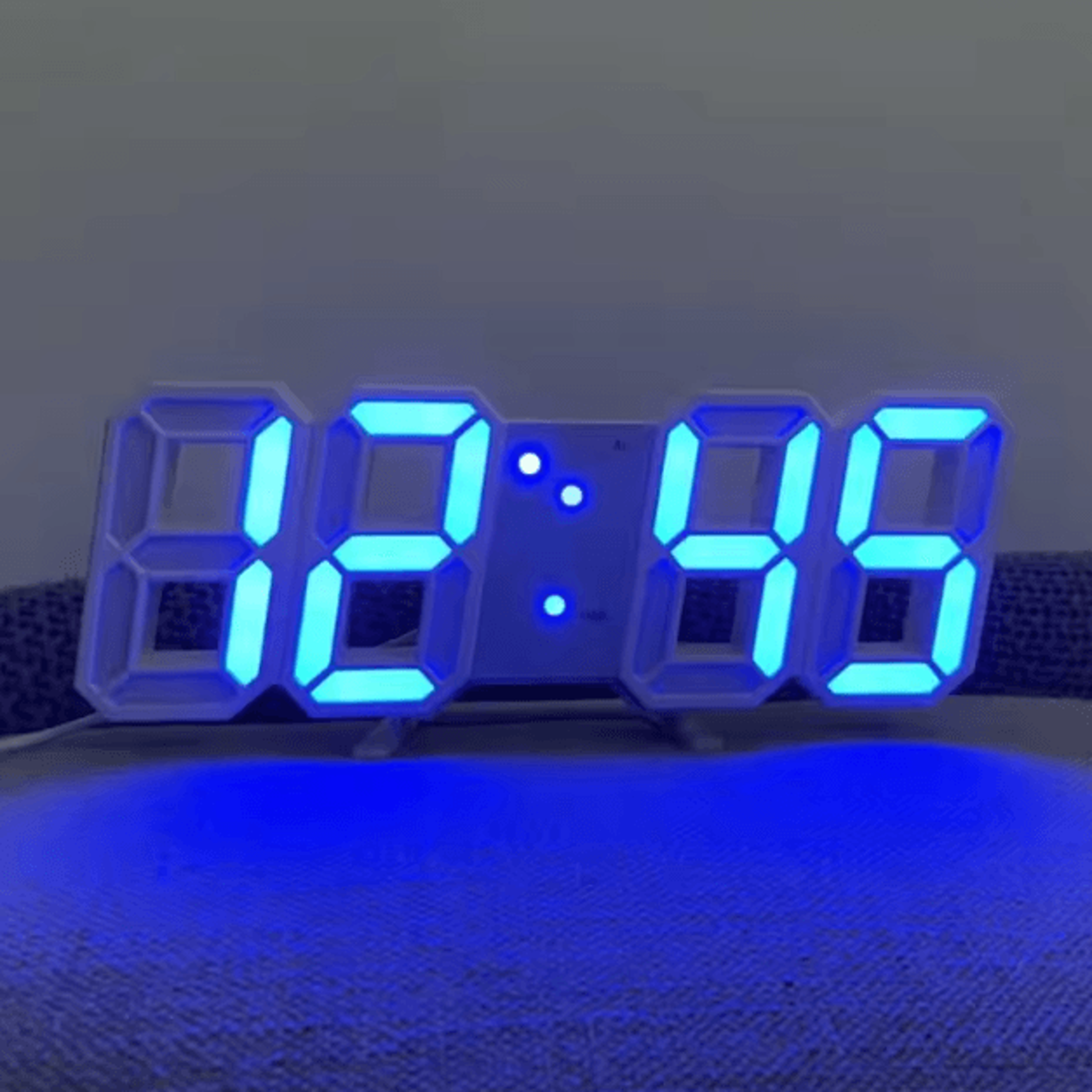 3D LED Voice Activated Digital Clock  Silent Luminous Desk Alarm For Modern Spaces 1