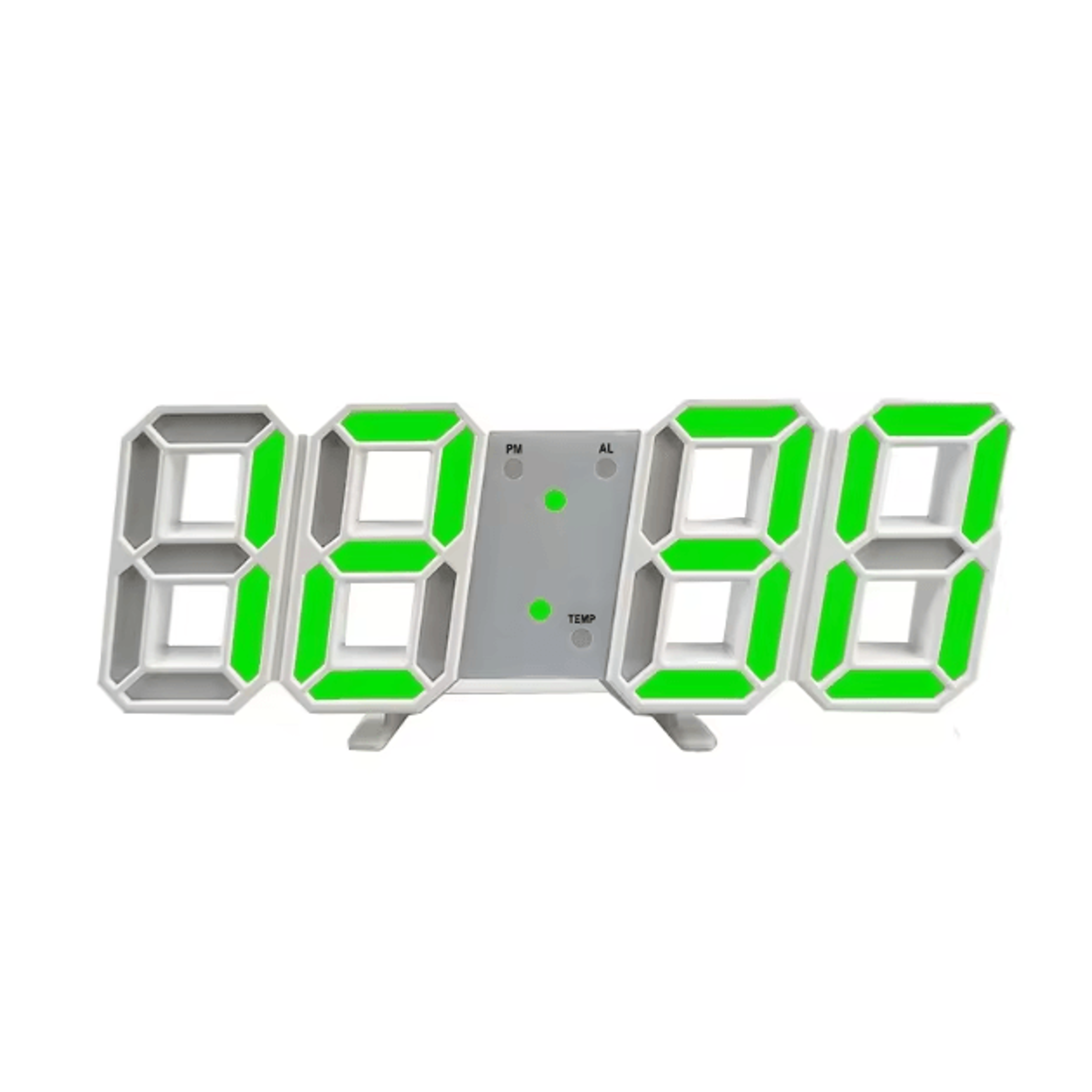 3D LED Voice Activated Digital Clock  Silent Luminous Desk Alarm For Modern Spaces 4