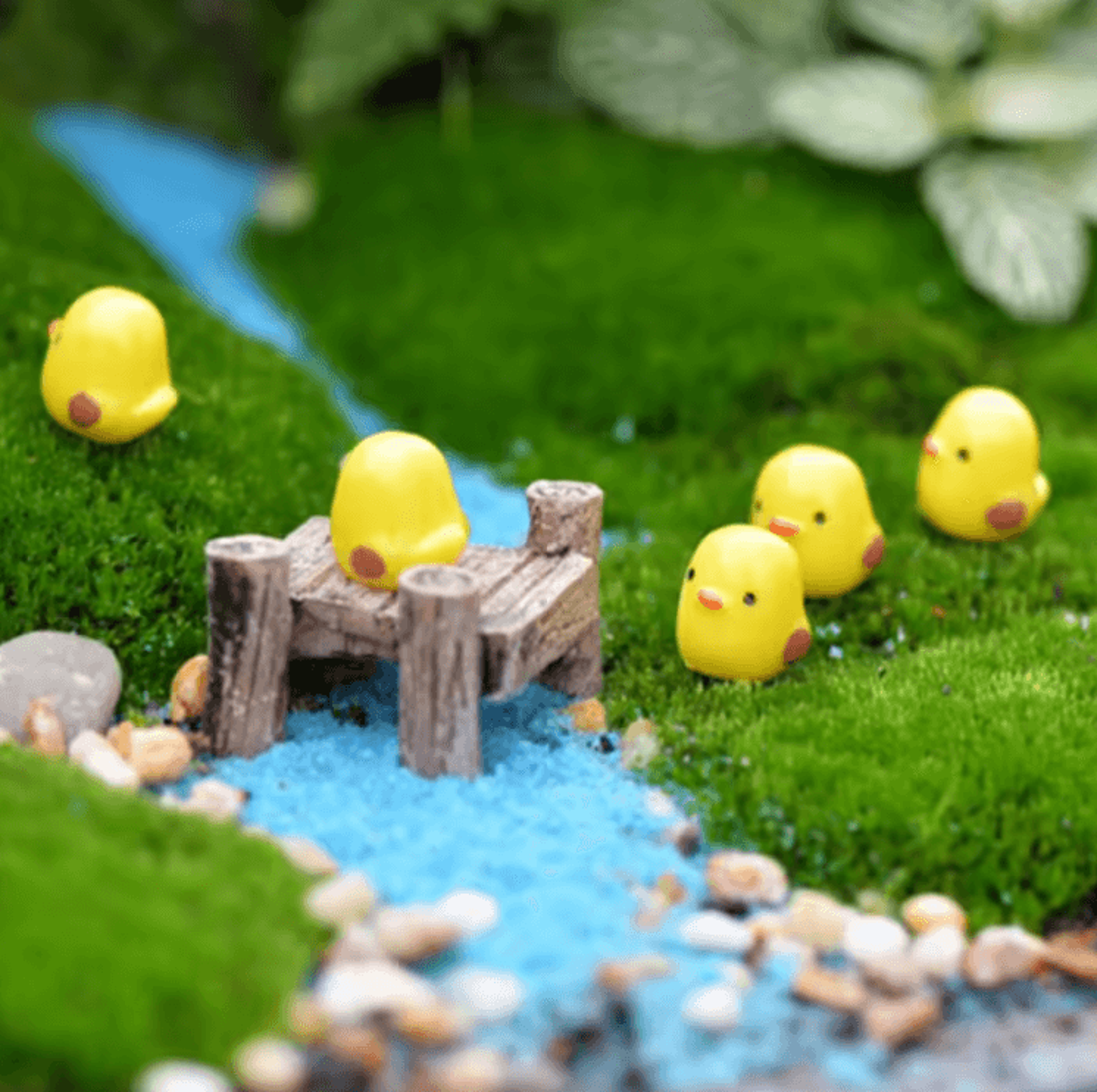 Mini Animal Figurines Set  Cute Resin Fairy Garden  Dollhouse Decor Accessories 11