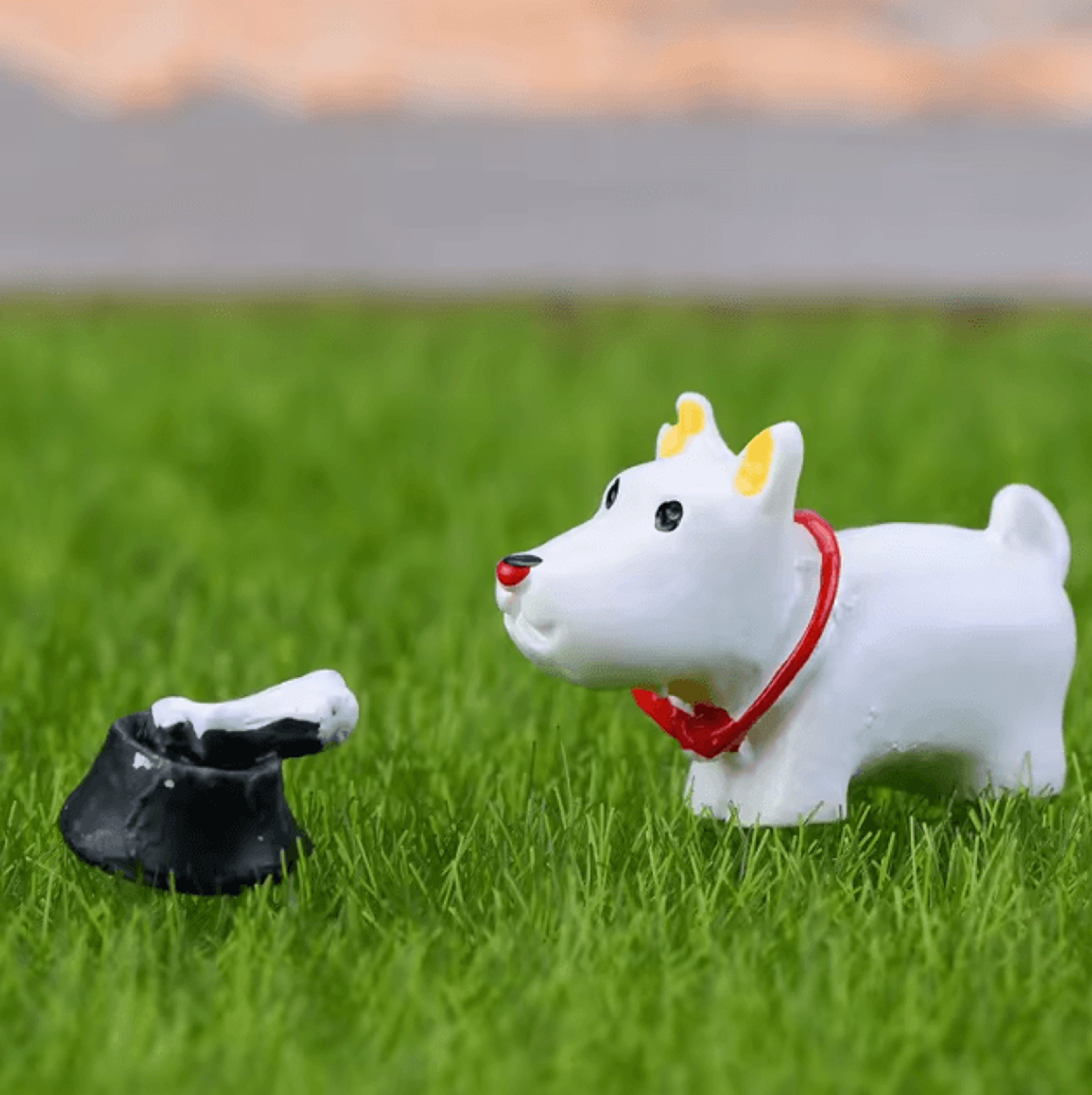 Mini Animal Figurines Set  Cute Resin Fairy Garden  Dollhouse Decor Accessories 12