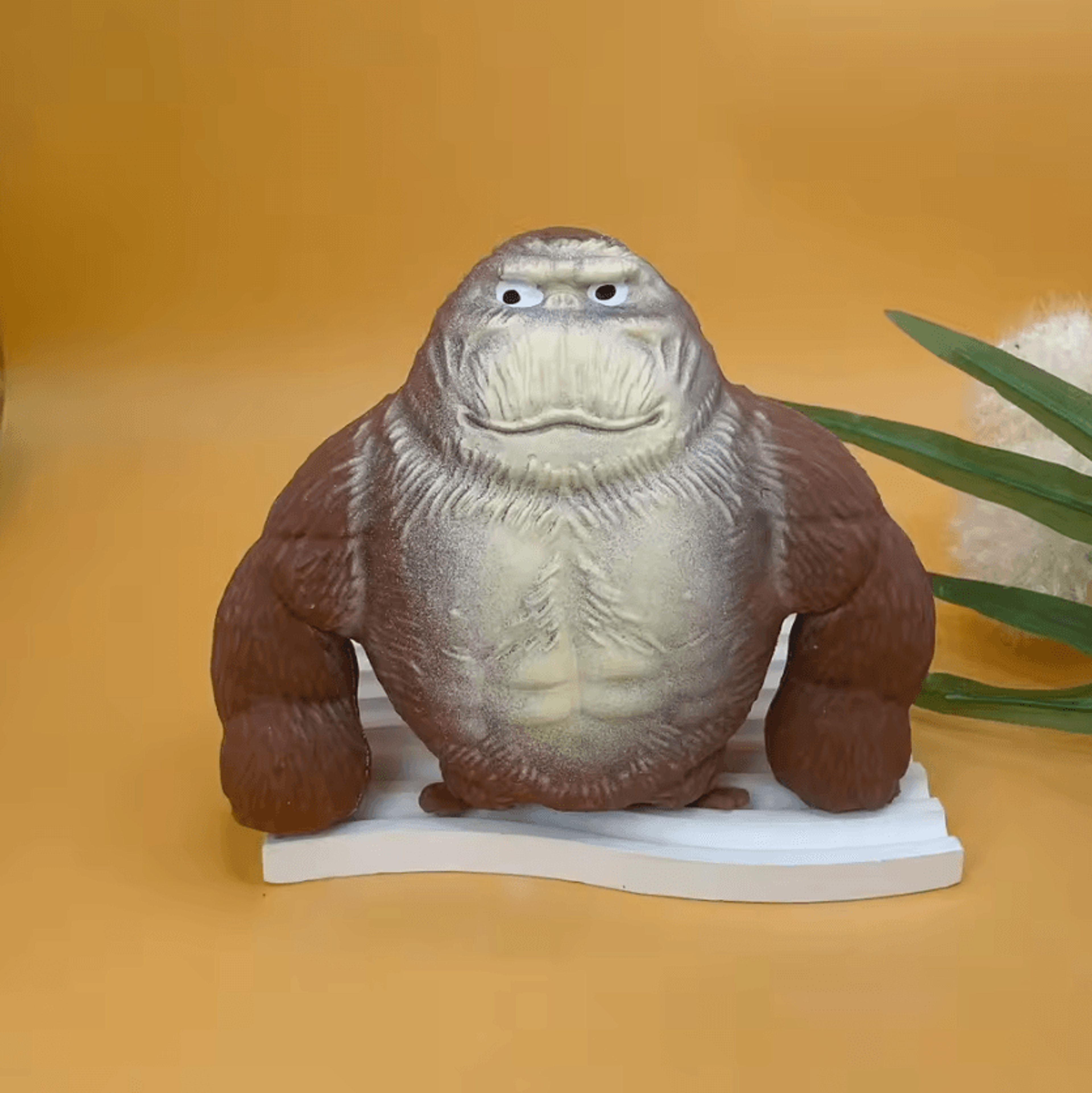 Cute Gorilla Squeeze Figurine  Funny Stretchable Monkey Desk Decor  Stress Relief Toy 3
