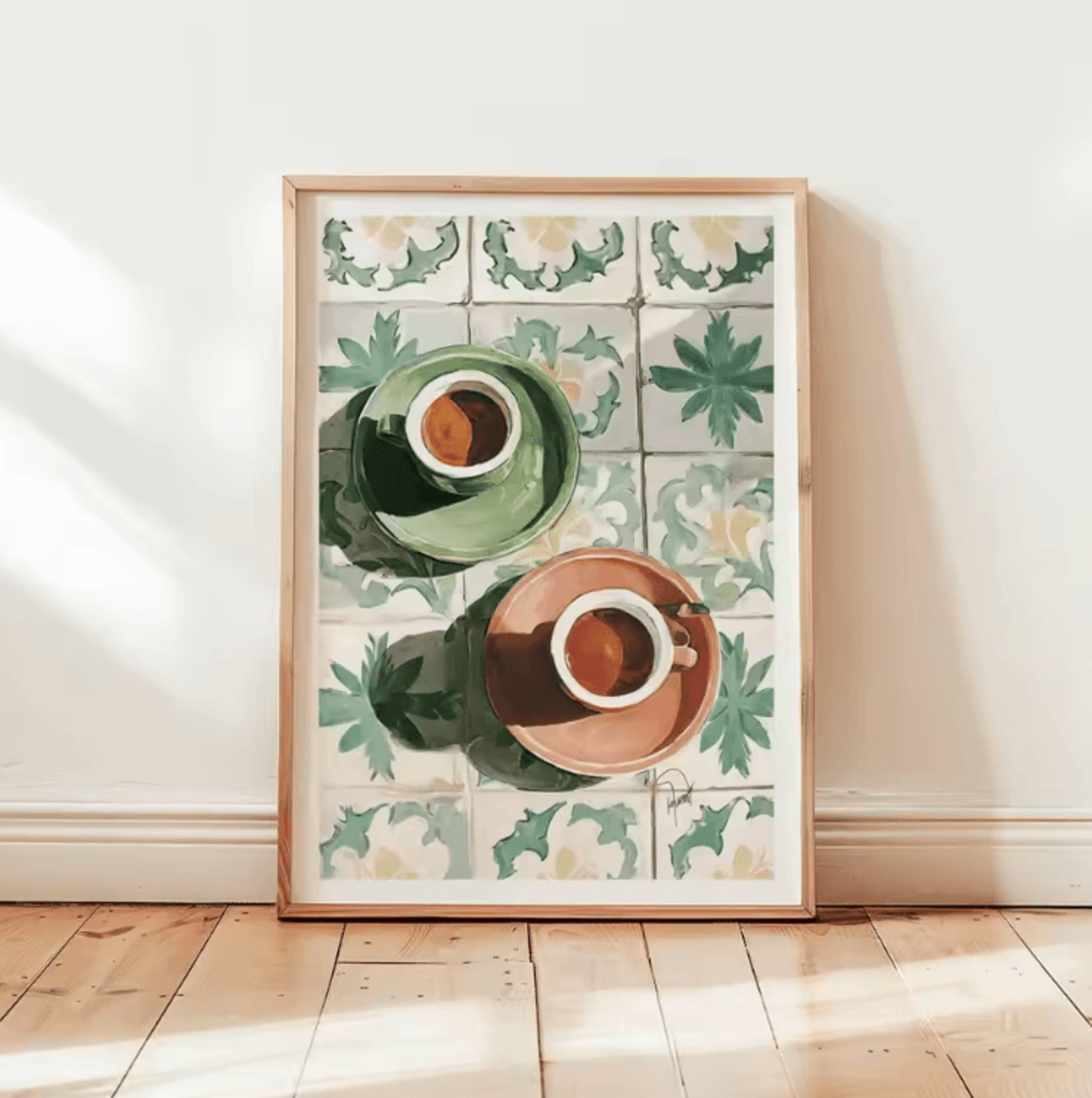 Retro Coffee Canvas Poster  Minimalist Beige Kitchen  Cafe Wall Art 9