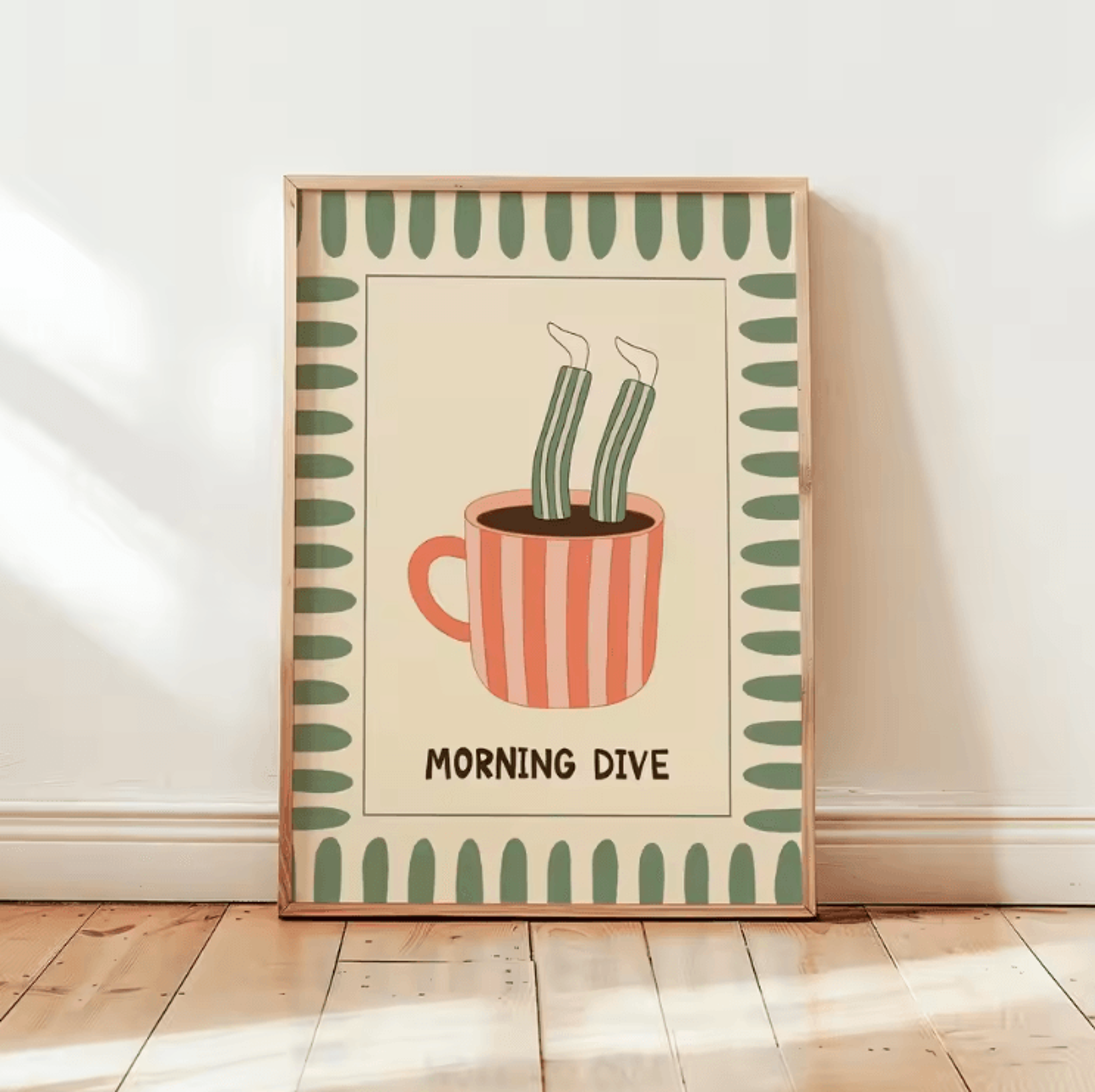 Retro Coffee Canvas Poster  Minimalist Beige Kitchen  Cafe Wall Art 8