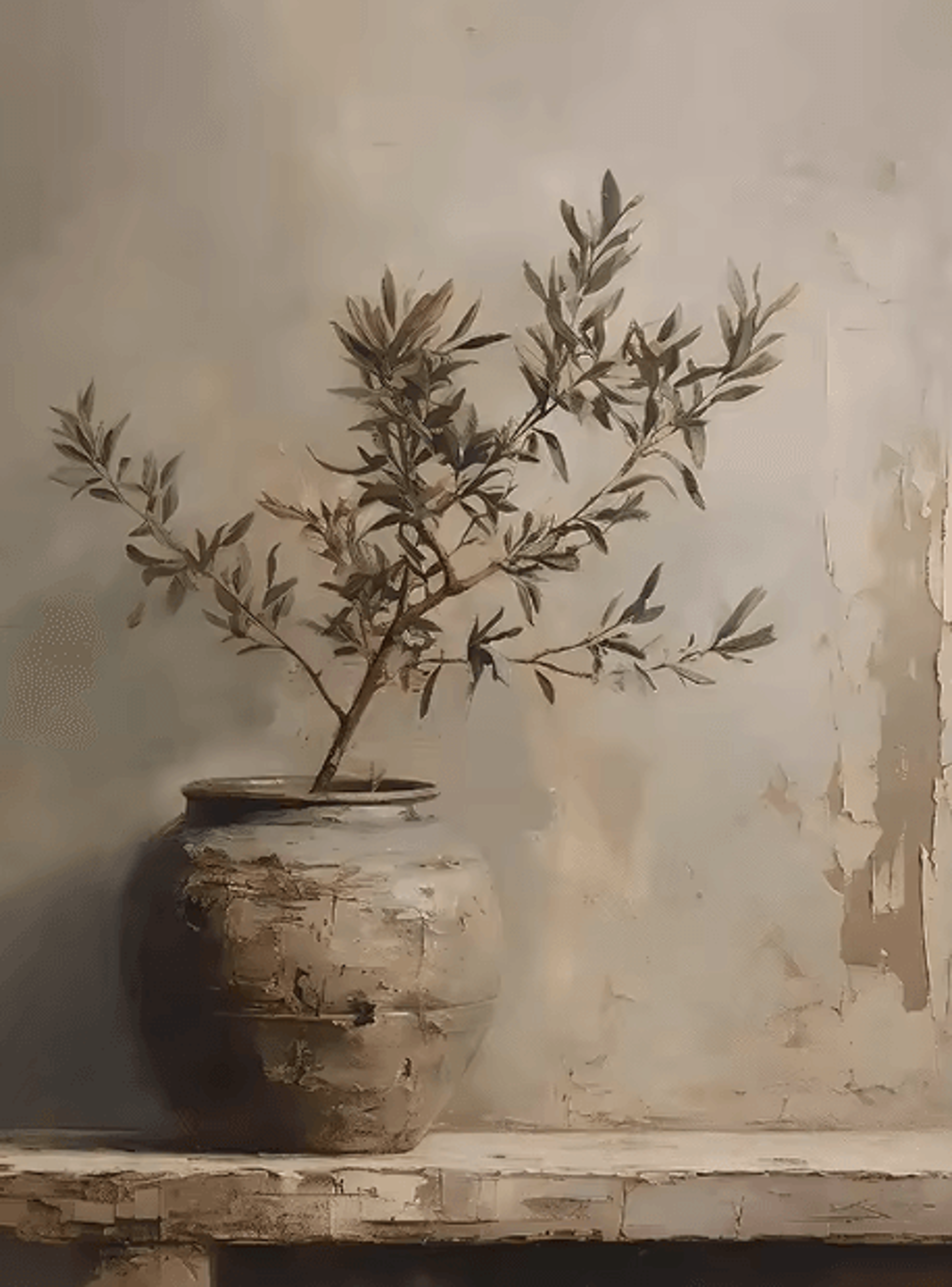 Retro Olive Tree  Lemon Canvas Poster  Vintage Botanical Kitchen  Home Wall Art 5