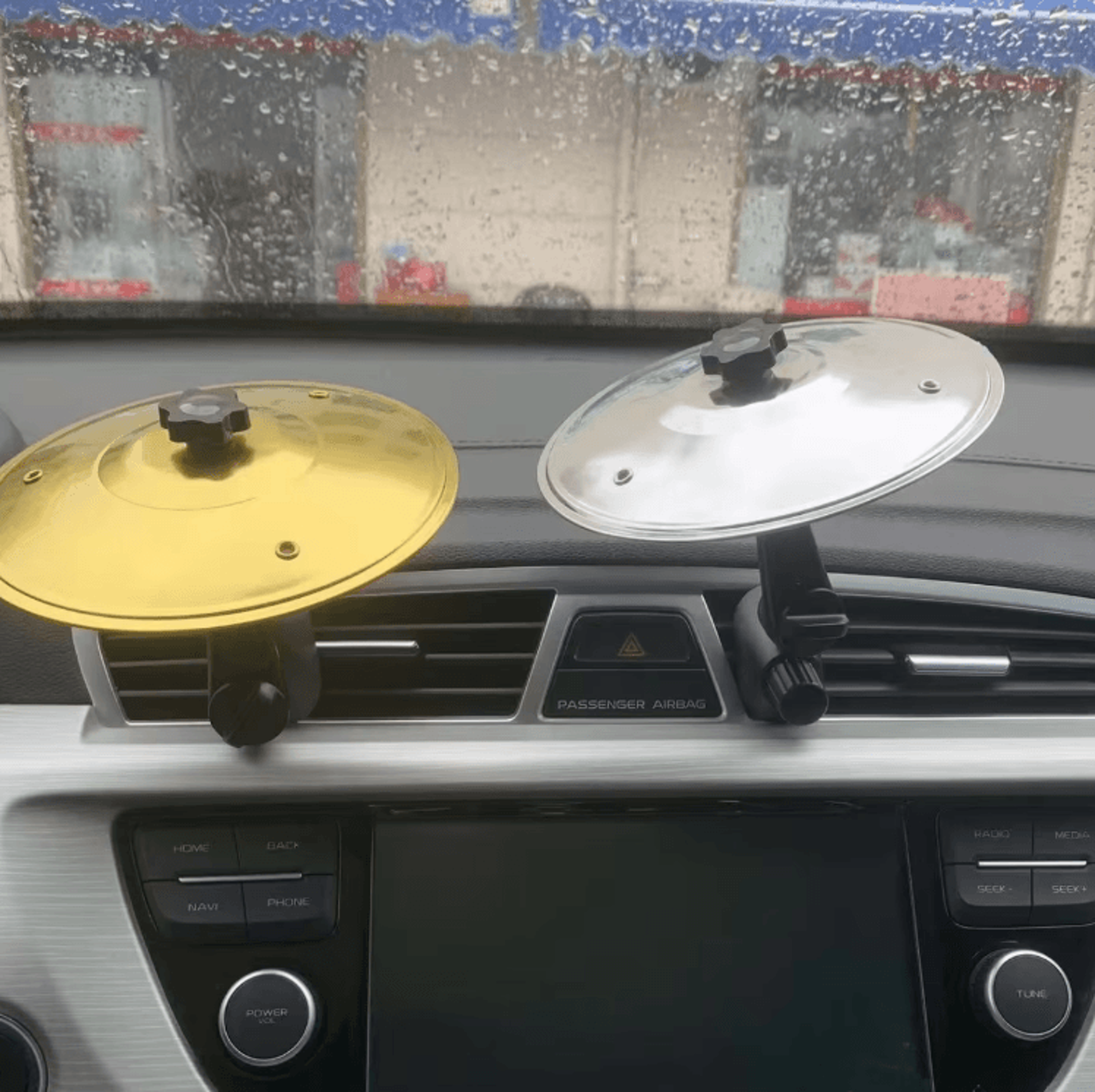 mini car cymbal air vent drum clip fun car vent decoration for music lovers