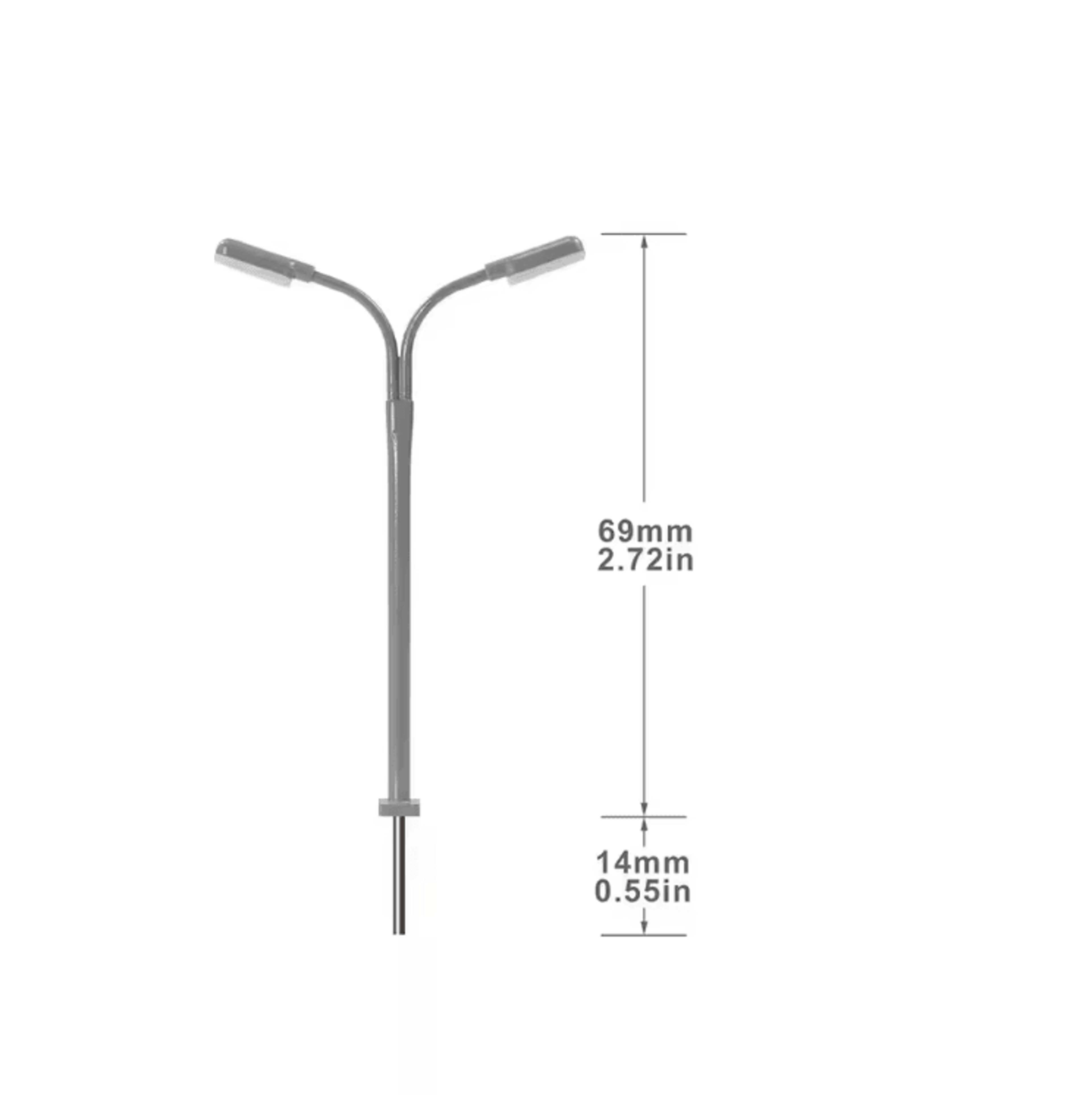 Mini LED Street Lamp Model Set  1 160 Scale Garden  Railway Lights 4
