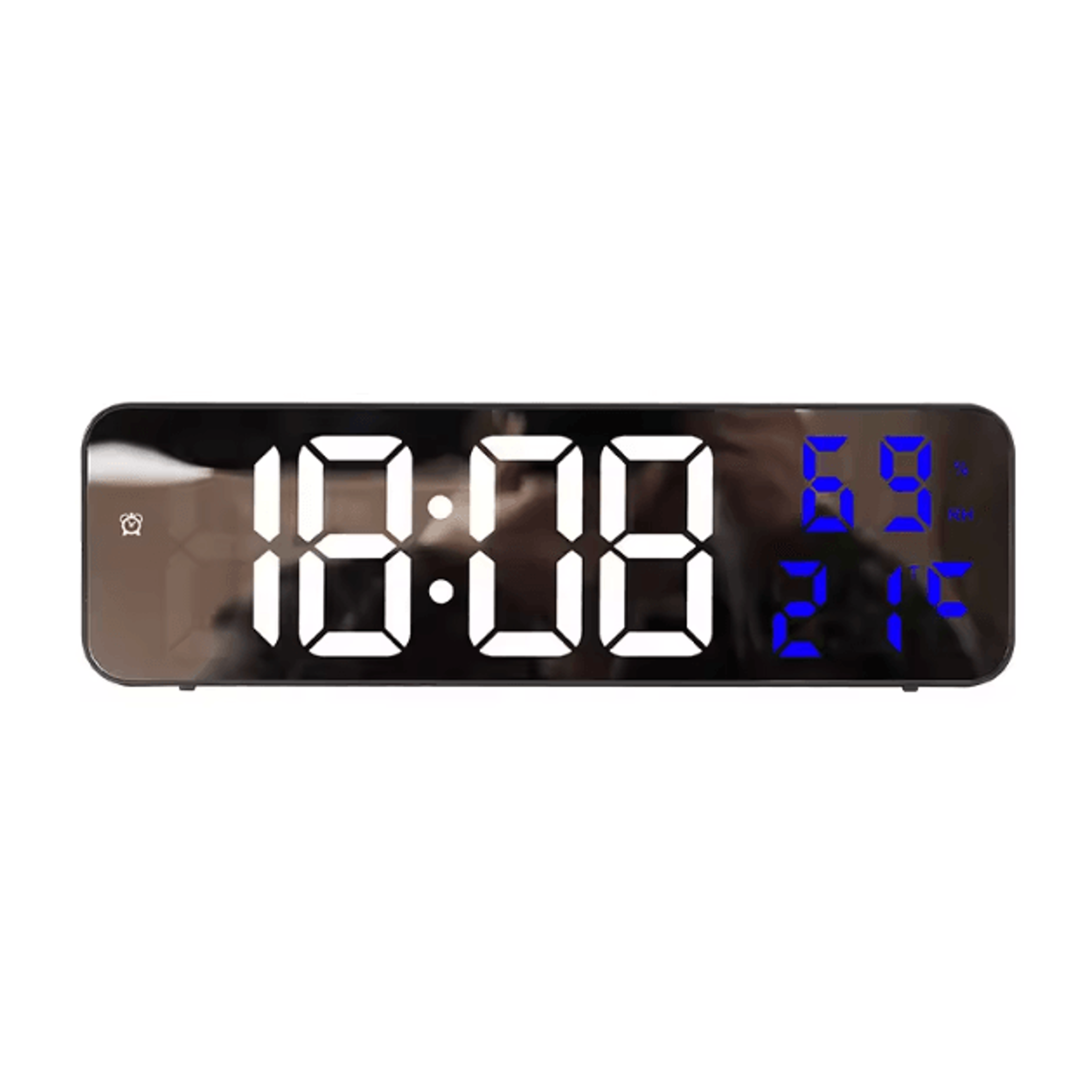 Large LED Digital Wall Clock  USB Powered Display With Temperature  Humidity Monitor 4