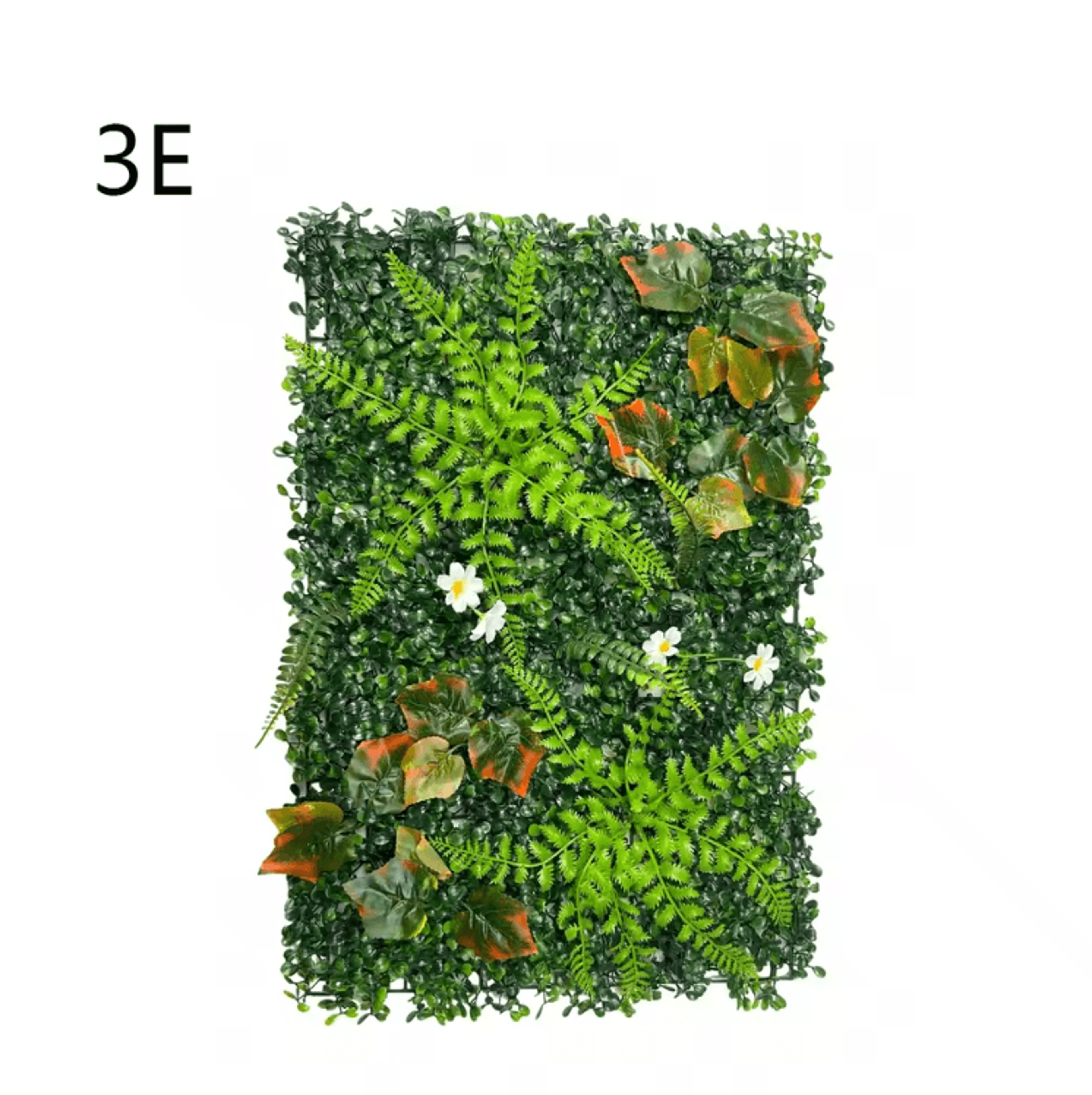 Luxury Artificial Grass Wall Panel With Flowers  Greenery Privacy Hedge Screen Decor 3