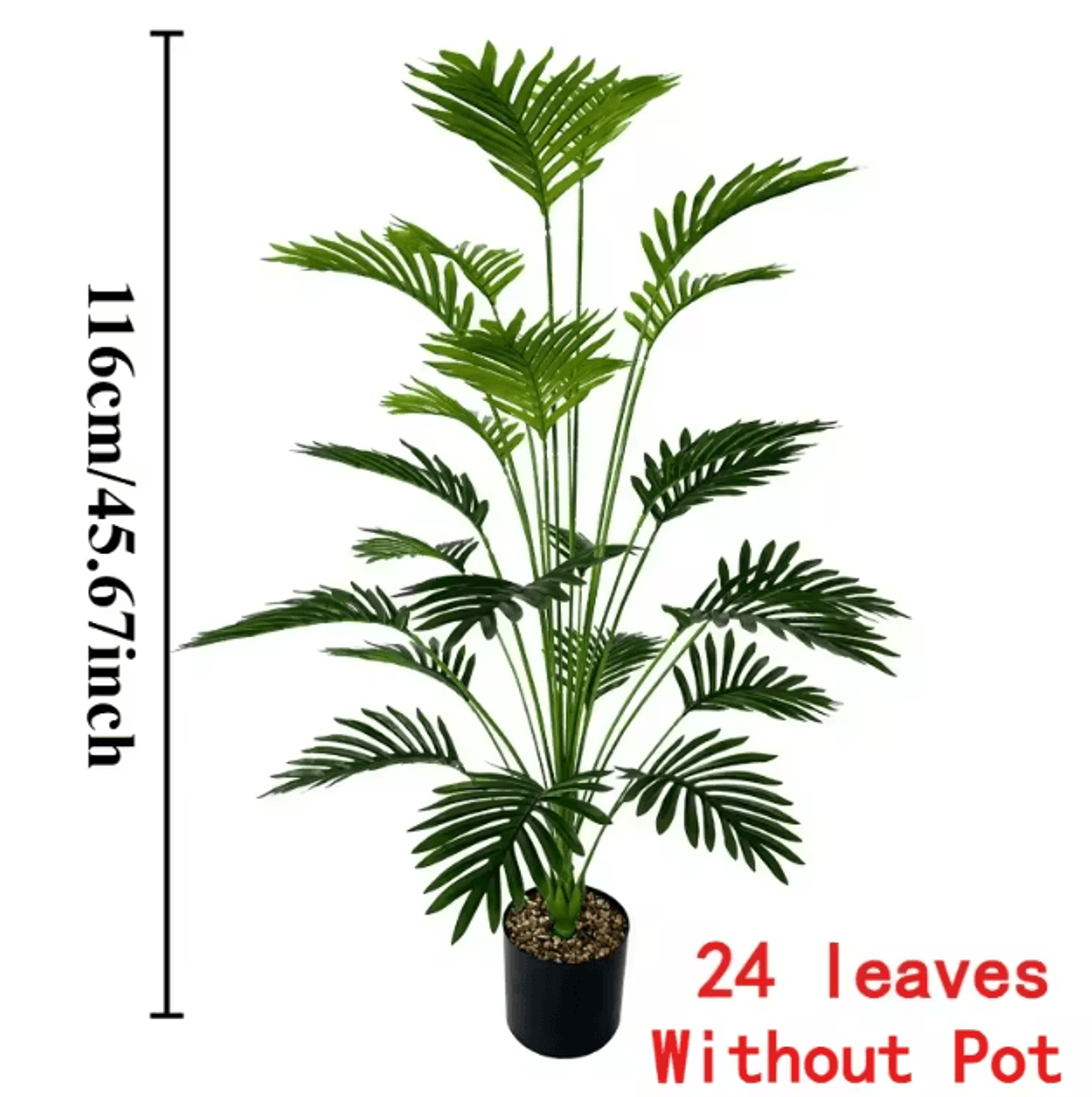 43Inch Realistic Artificial Money Tree  Lush Indoor  Outdoor Greenery Decor 2