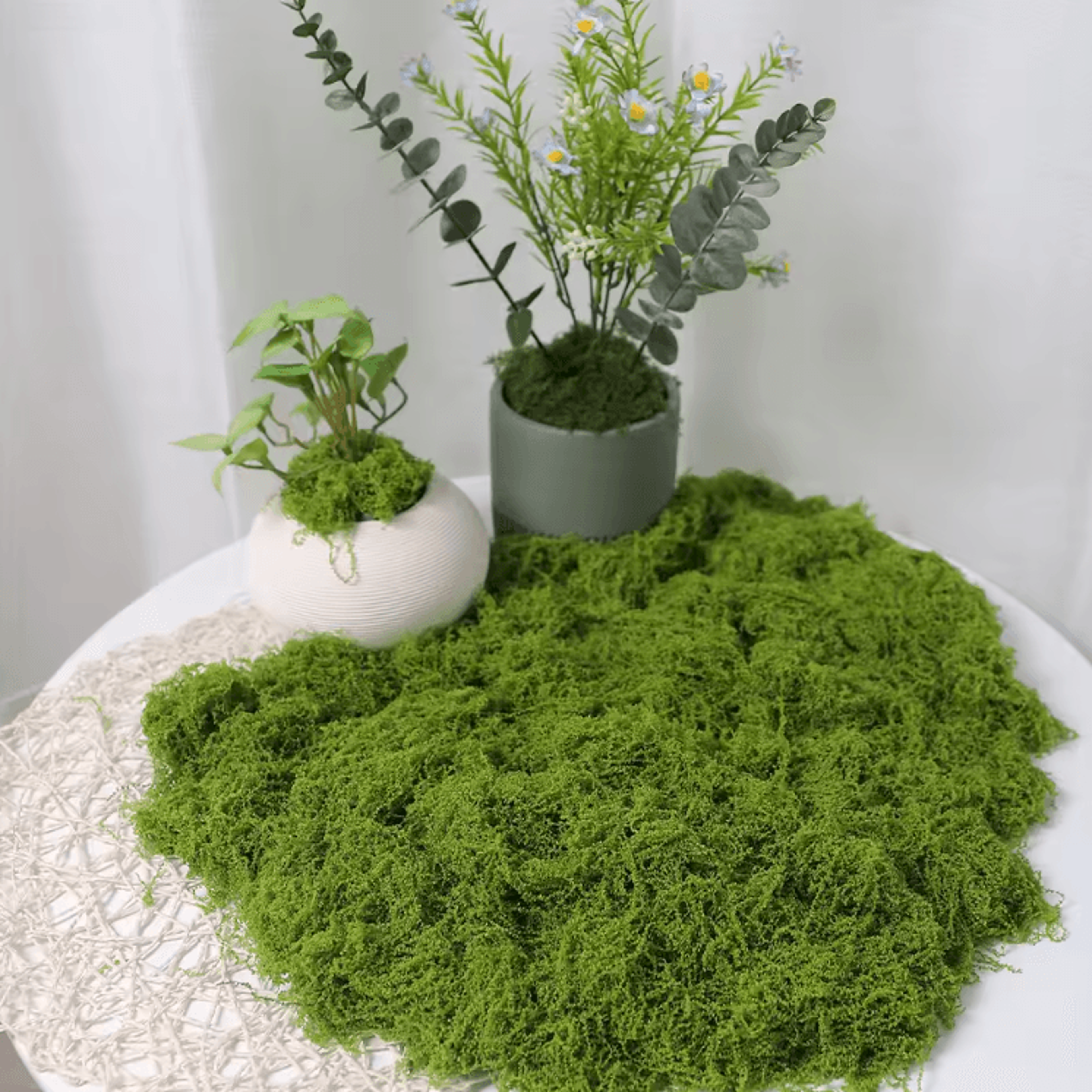 DIY Artificial Green Moss  Realistic Faux Preserved Moss For Crafts  Home Decor 6