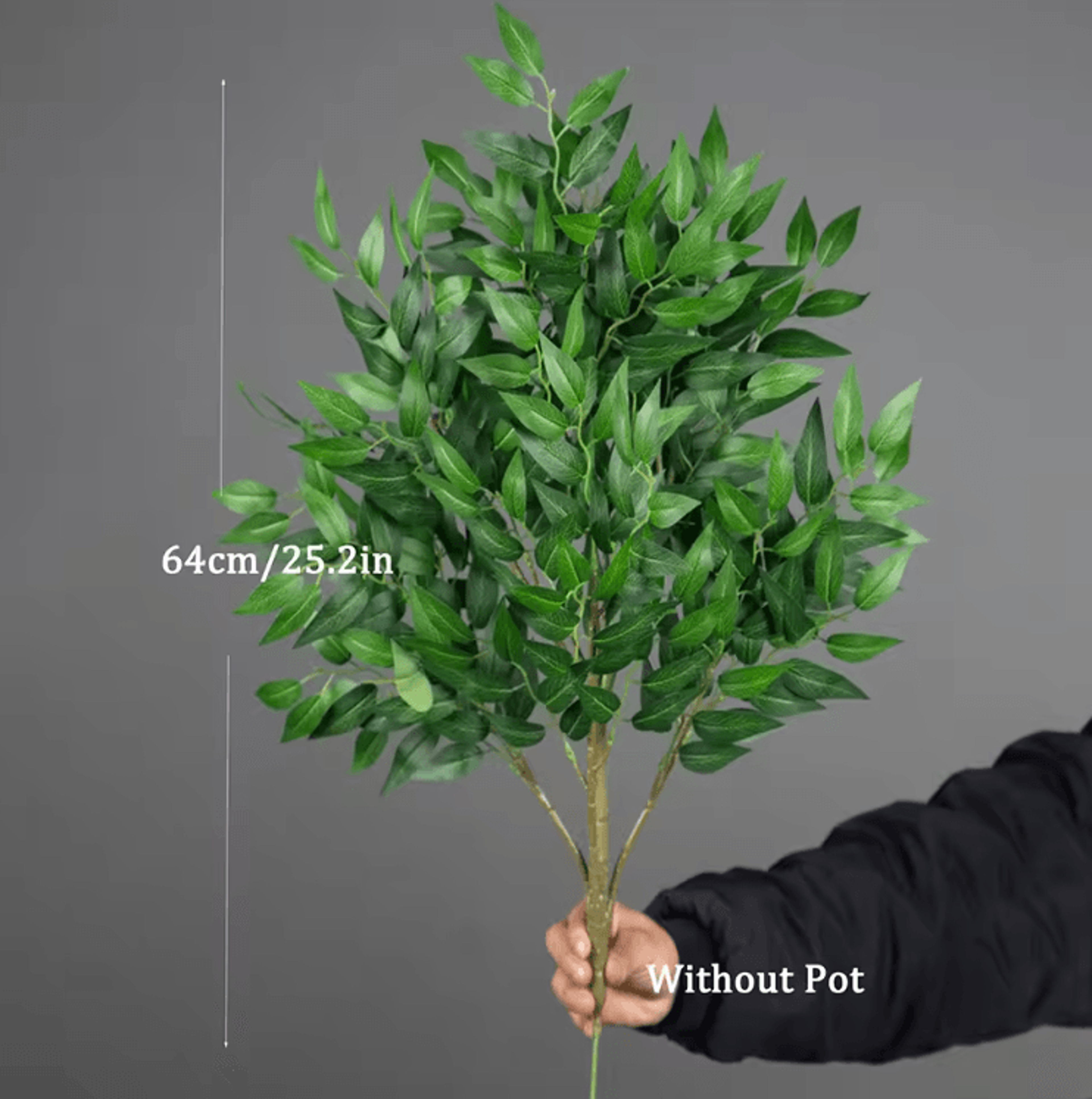 Tall Artificial Eucalyptus Tree  Realistic Silk Greenery Plant For Home  Office Decor 4
