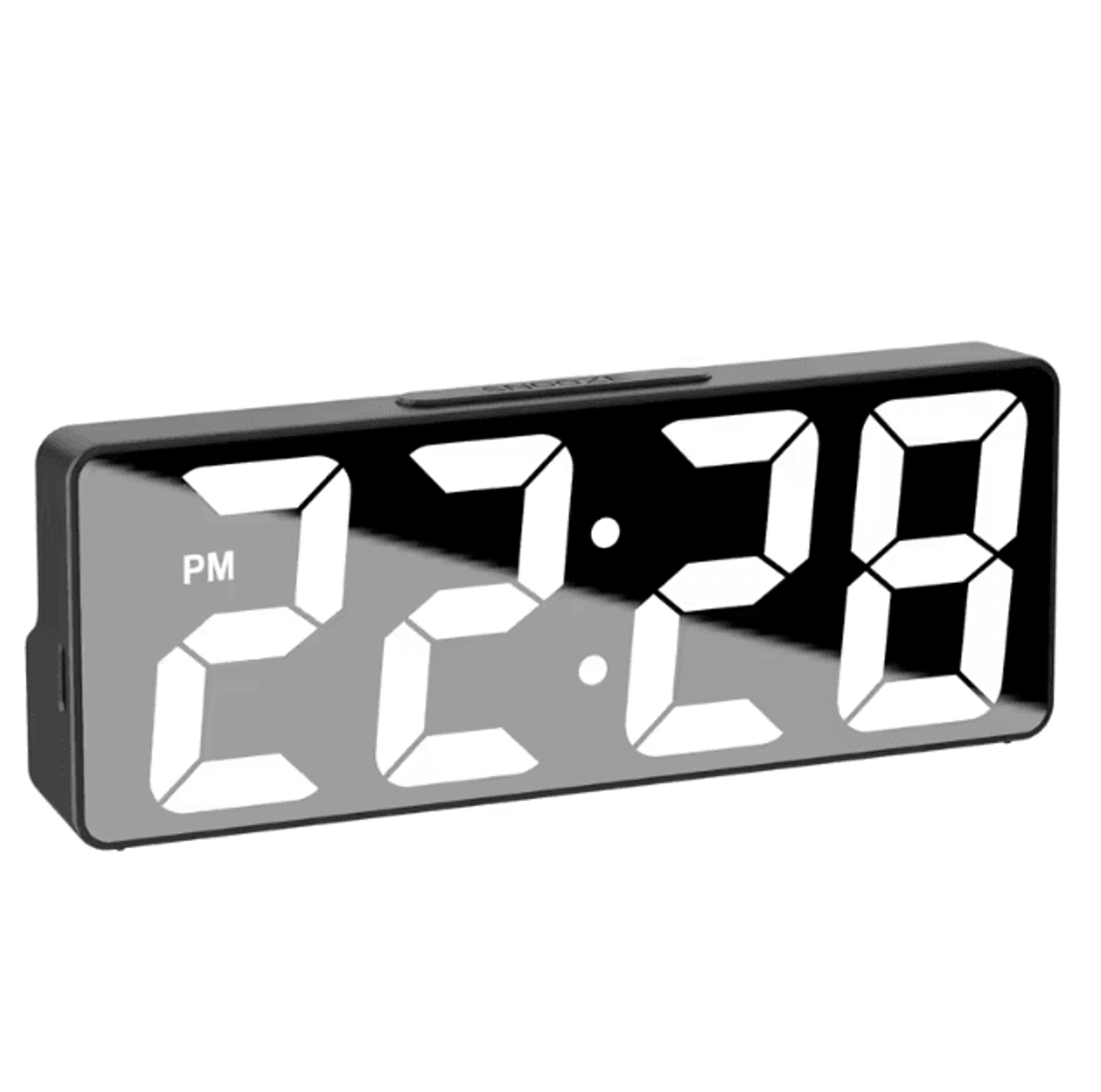 Modern LED Digital Alarm Clock  Adjustable Brightness Bedroom Clock With Temperature Display 4