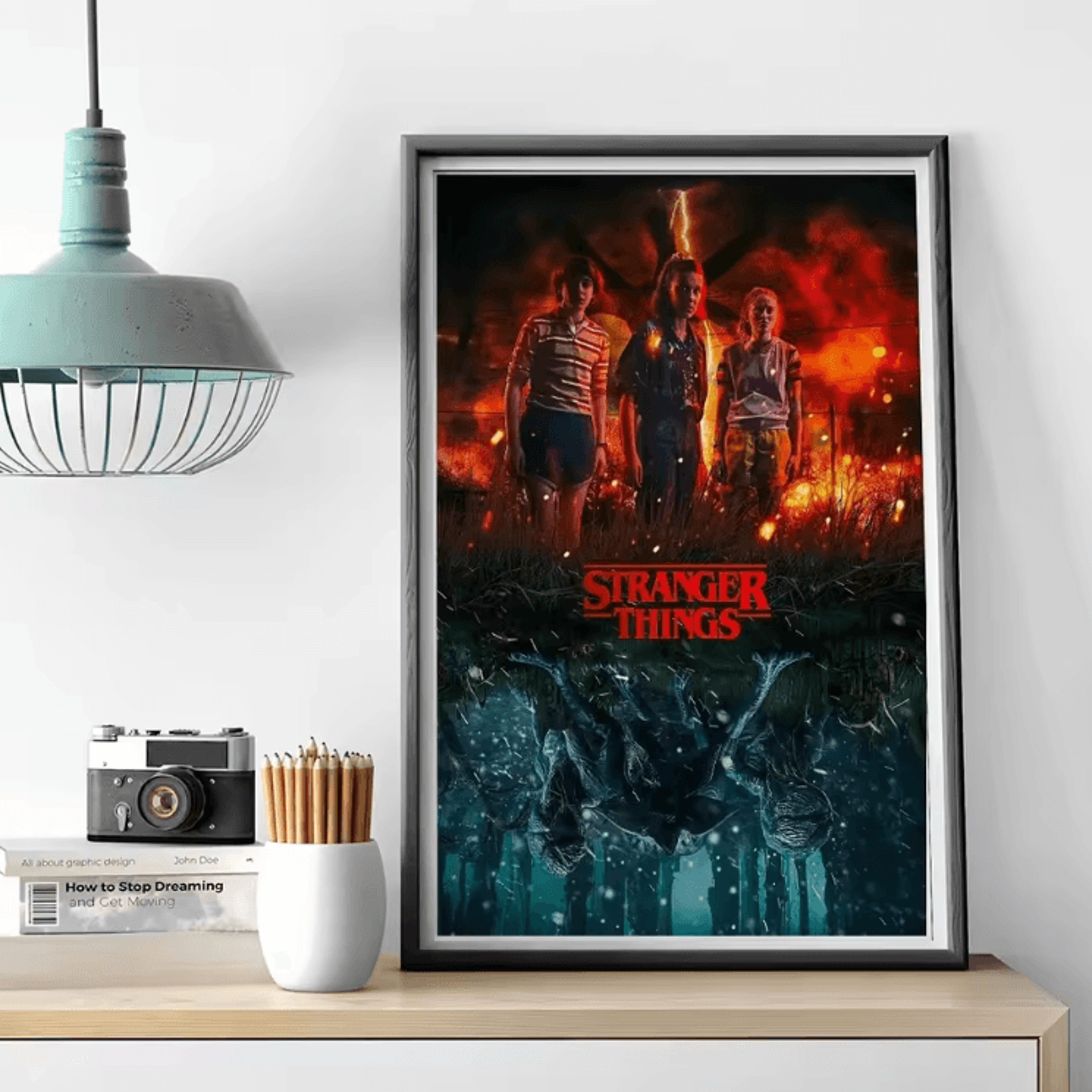 Stranger Things Canvas Poster  Retro TV Show Wall Art For Bedroom  Cafe Decor 10