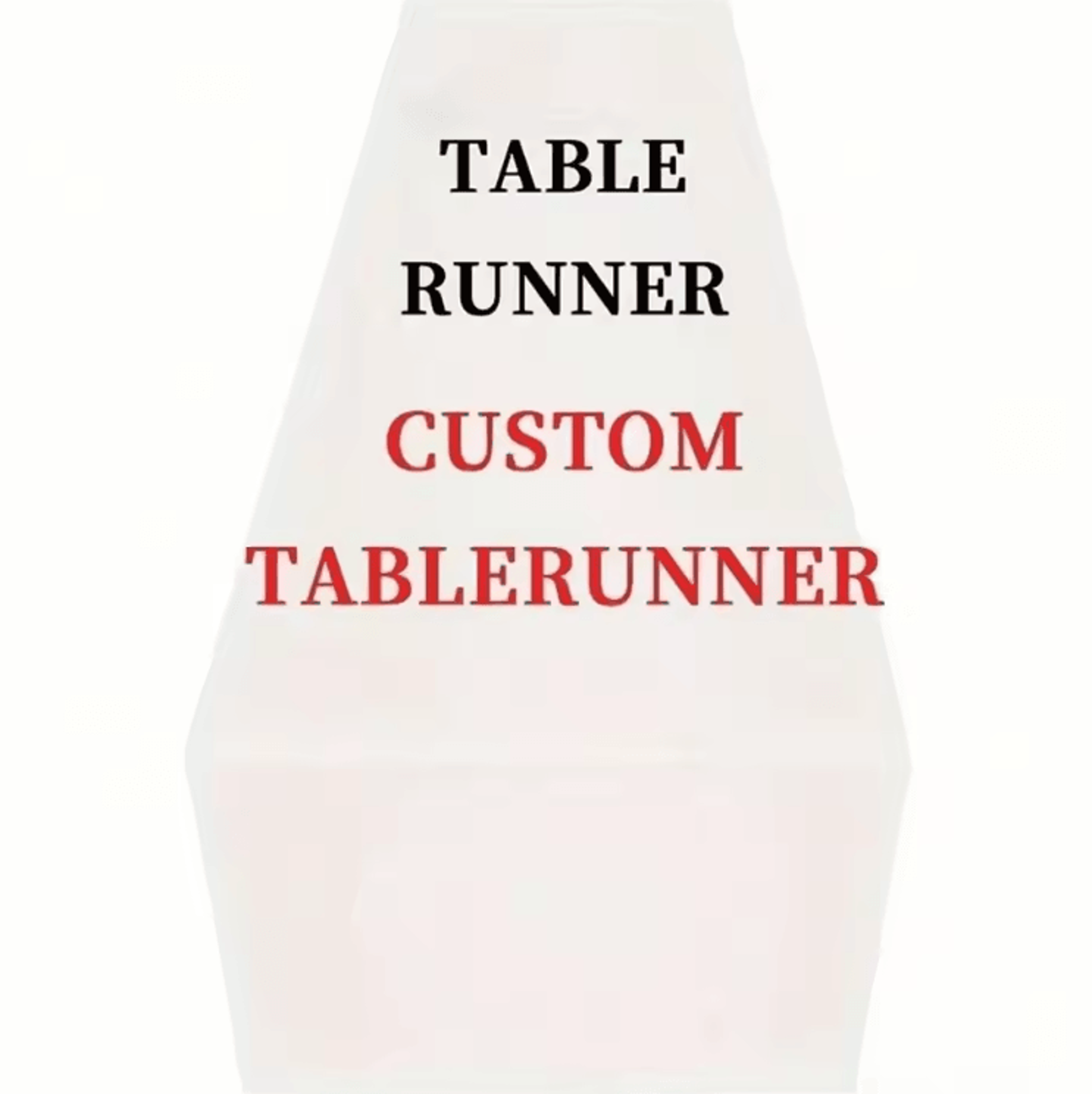 Personalized Linen Table Runner  Custom Name Wedding  Dining Table De 0