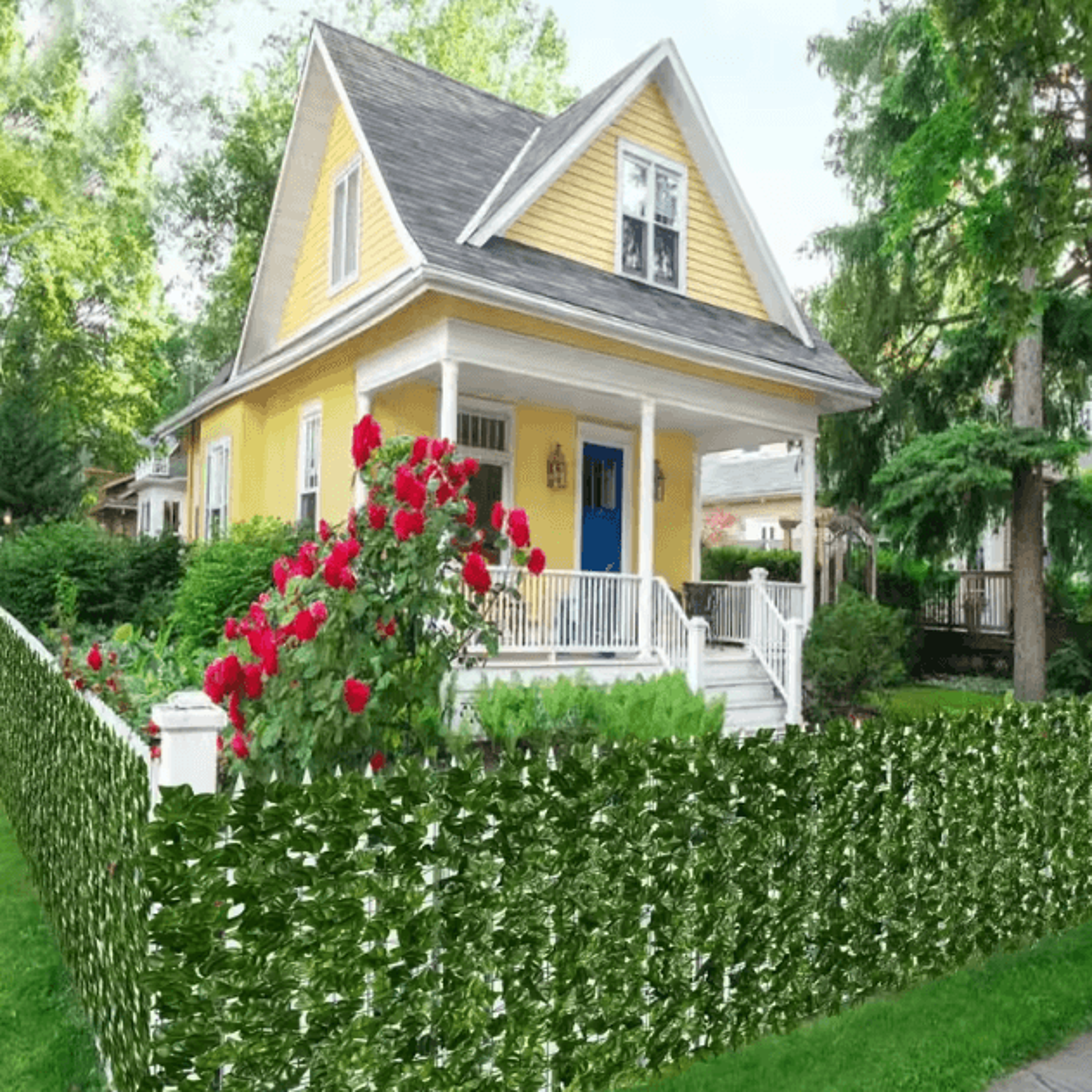 Artificial Ivy Leaf Fence Privacy Screen  Balcony  Garden Green Wall Decor 50 500cm 0