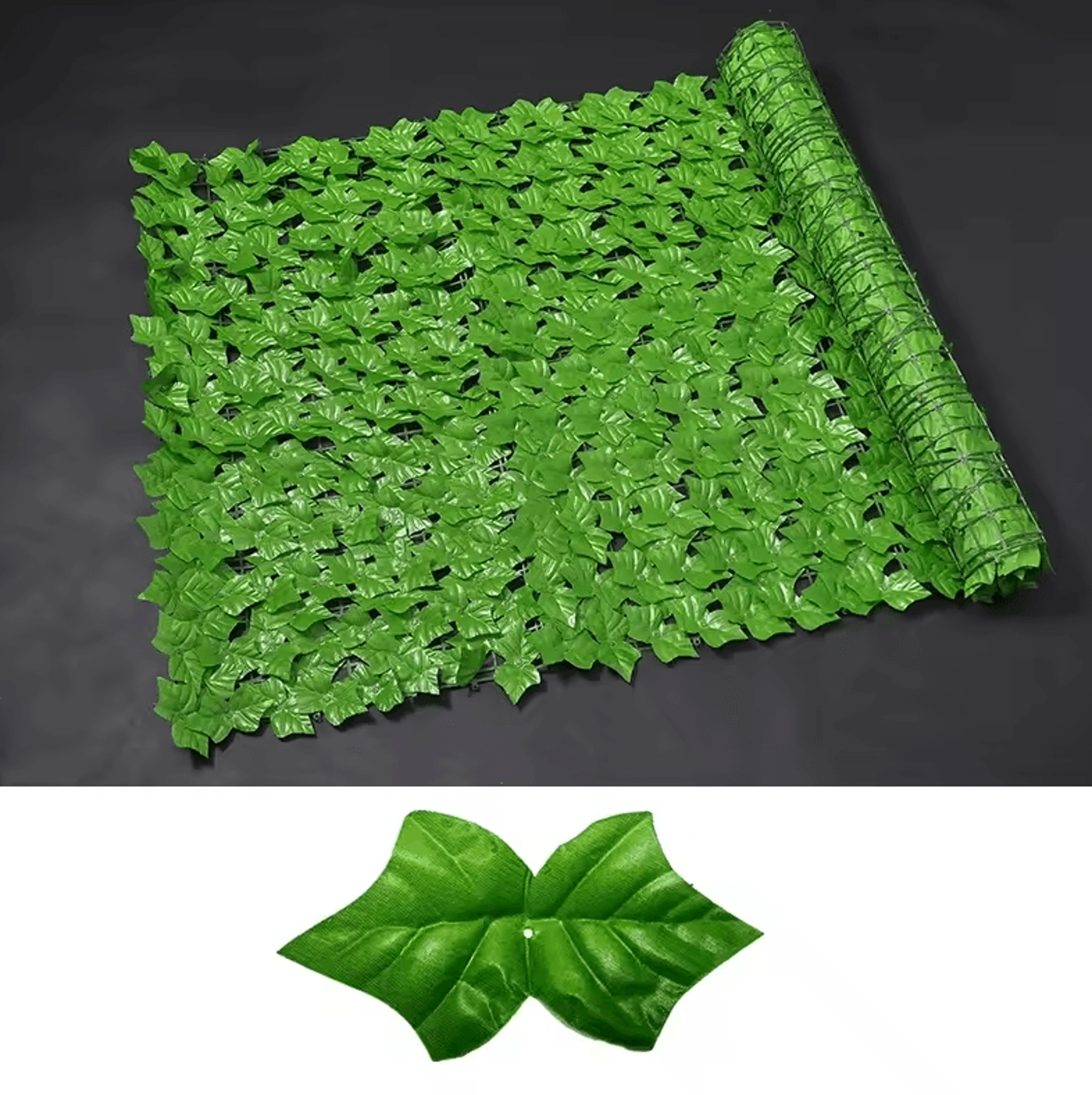 Artificial Ivy Leaf Fence Privacy Screen  Balcony  Garden Green Wall Decor 50 500cm 12