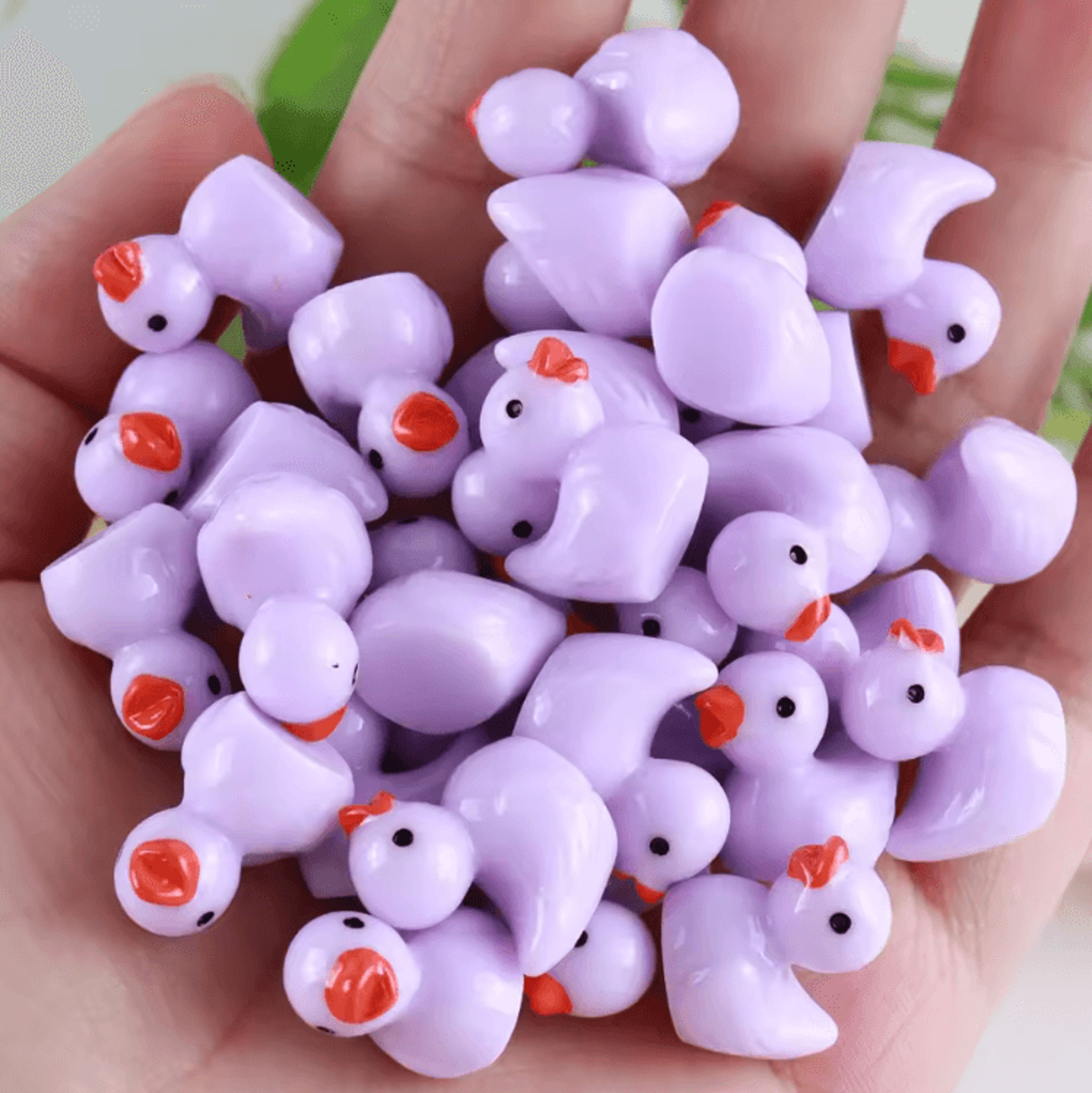 Mini Resin Ducks Set 20100PCS  Cute Tiny Duck Figurines For DIY  Micro Landscape Decor 1
