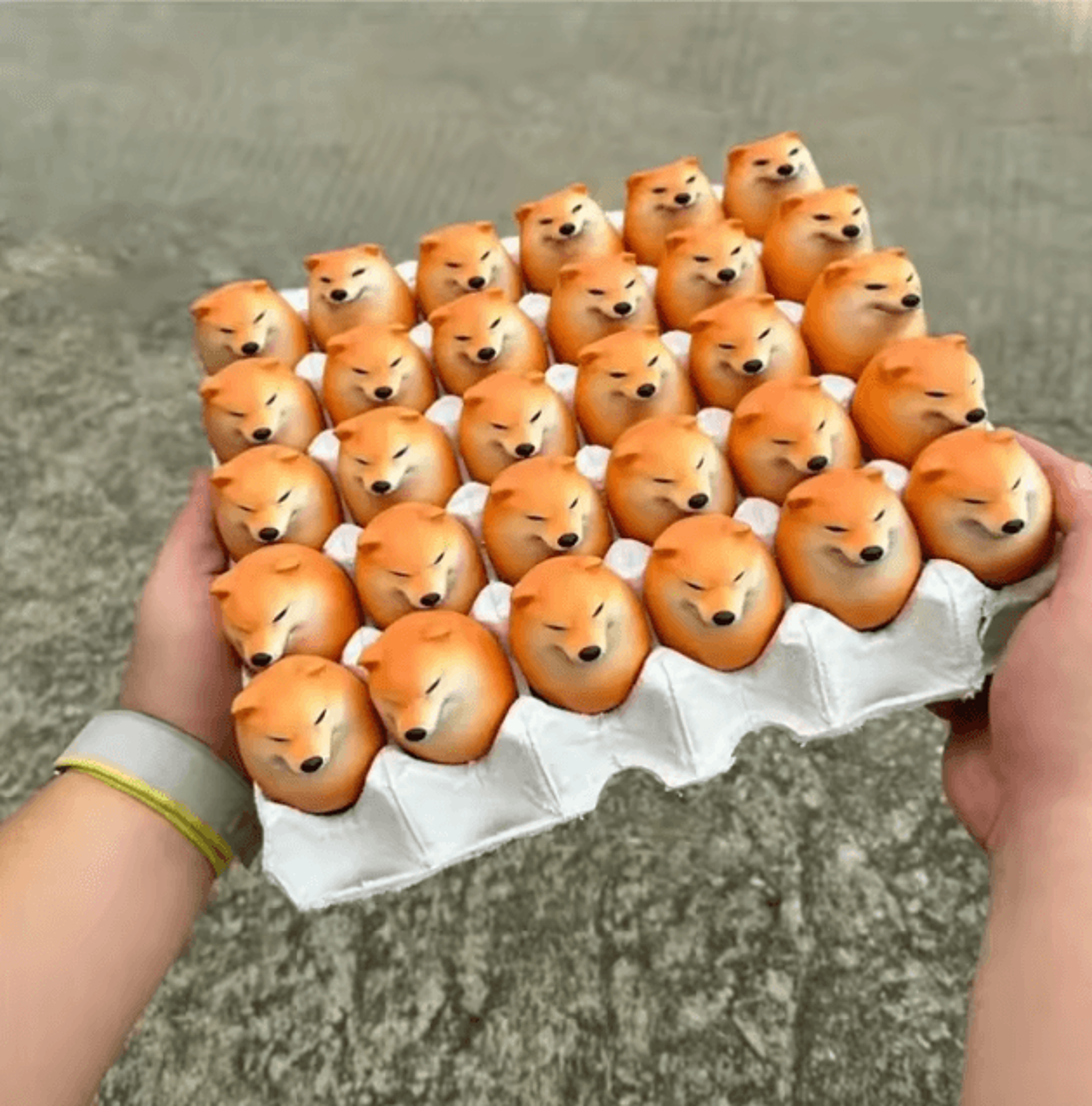 Shibako Dog Egg Creative Shiba Inu Realistic Egg Shape Desk Decor Dog  Egg Union Decorations For Ho 1