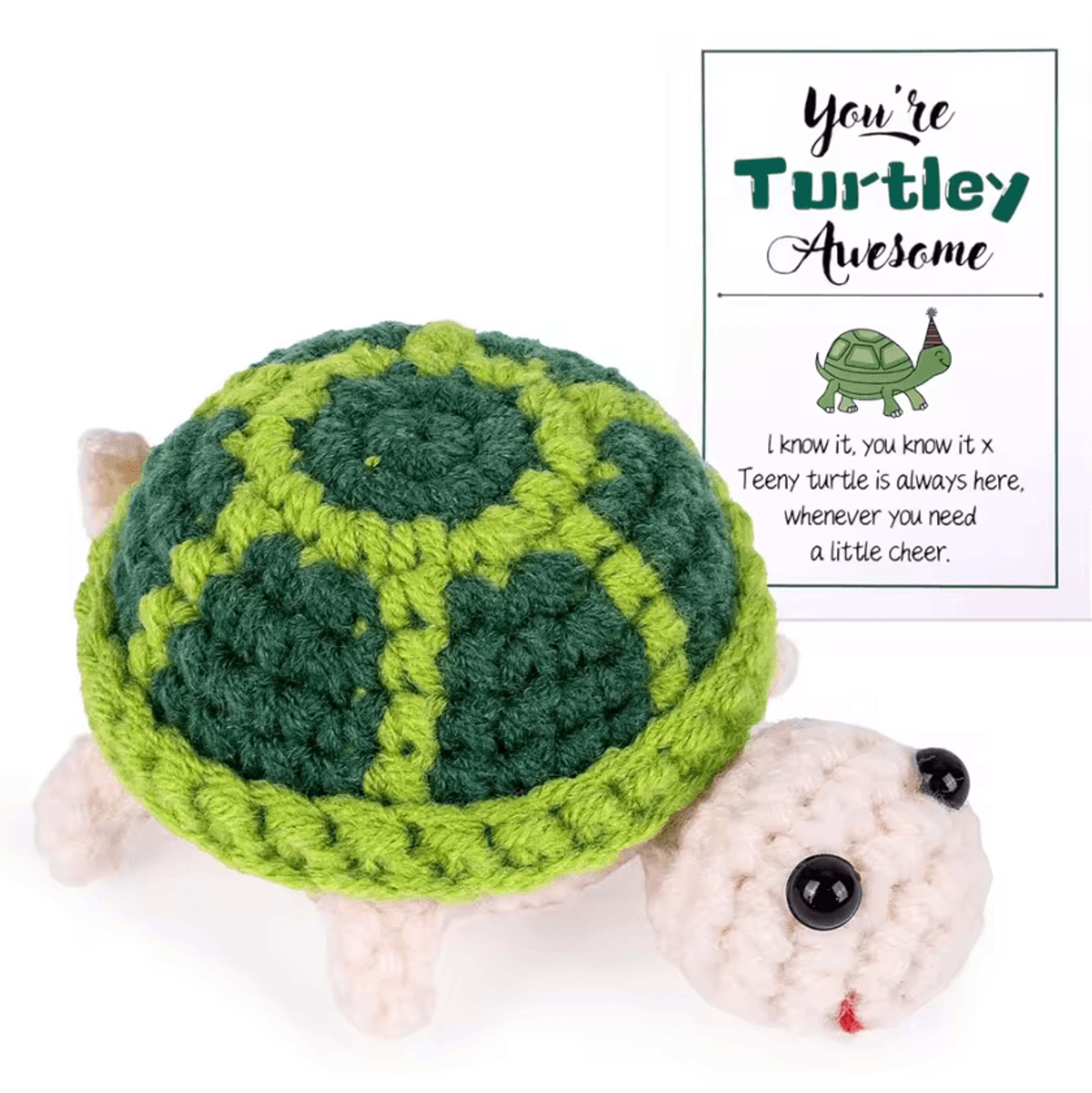 Handmade Emotional Support Crochet Plush  Mini Cute Crochet Desk Decor Gift 3