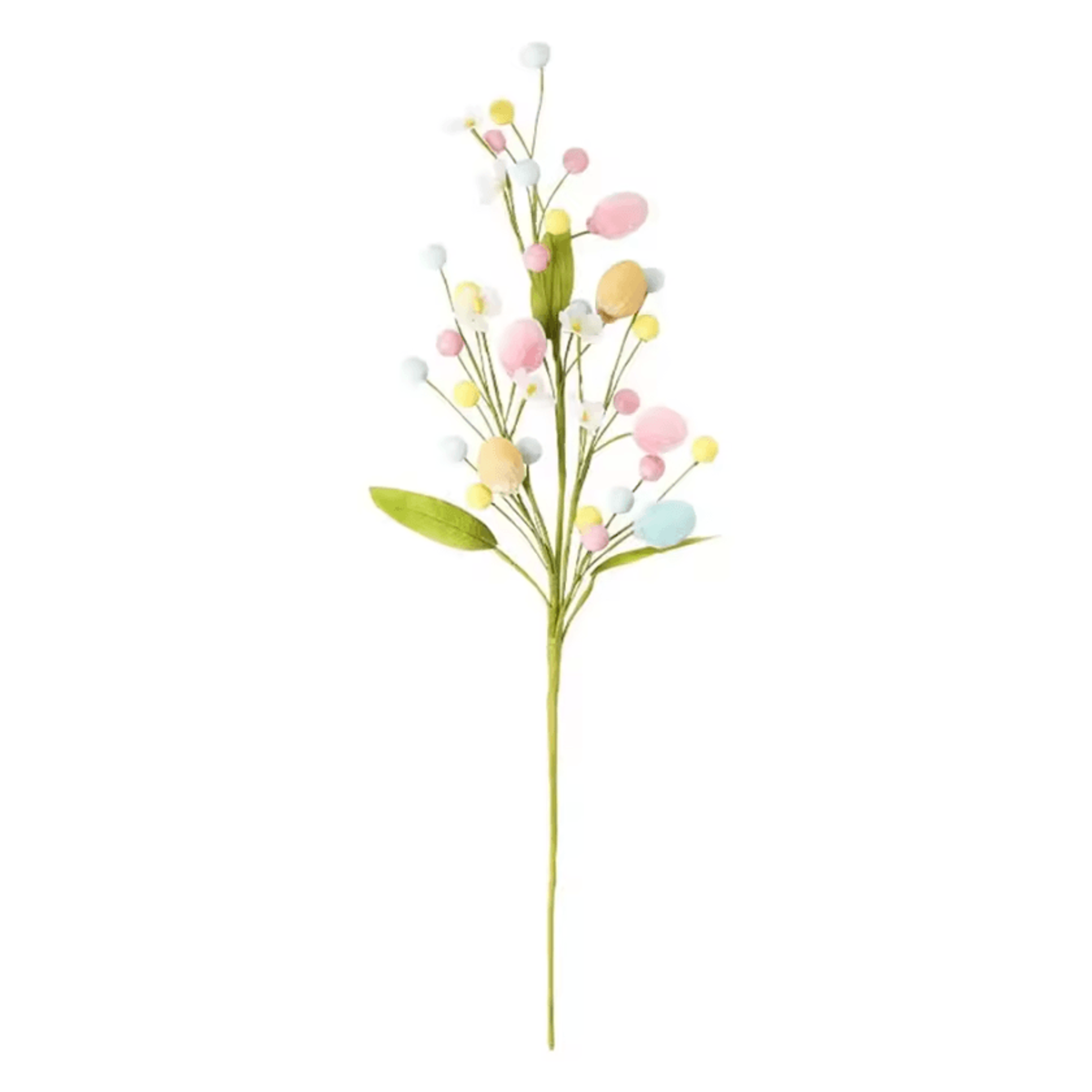 Easter Egg Tree Branch Decor  Colorful Artificial Spring Arrangement Stem 2