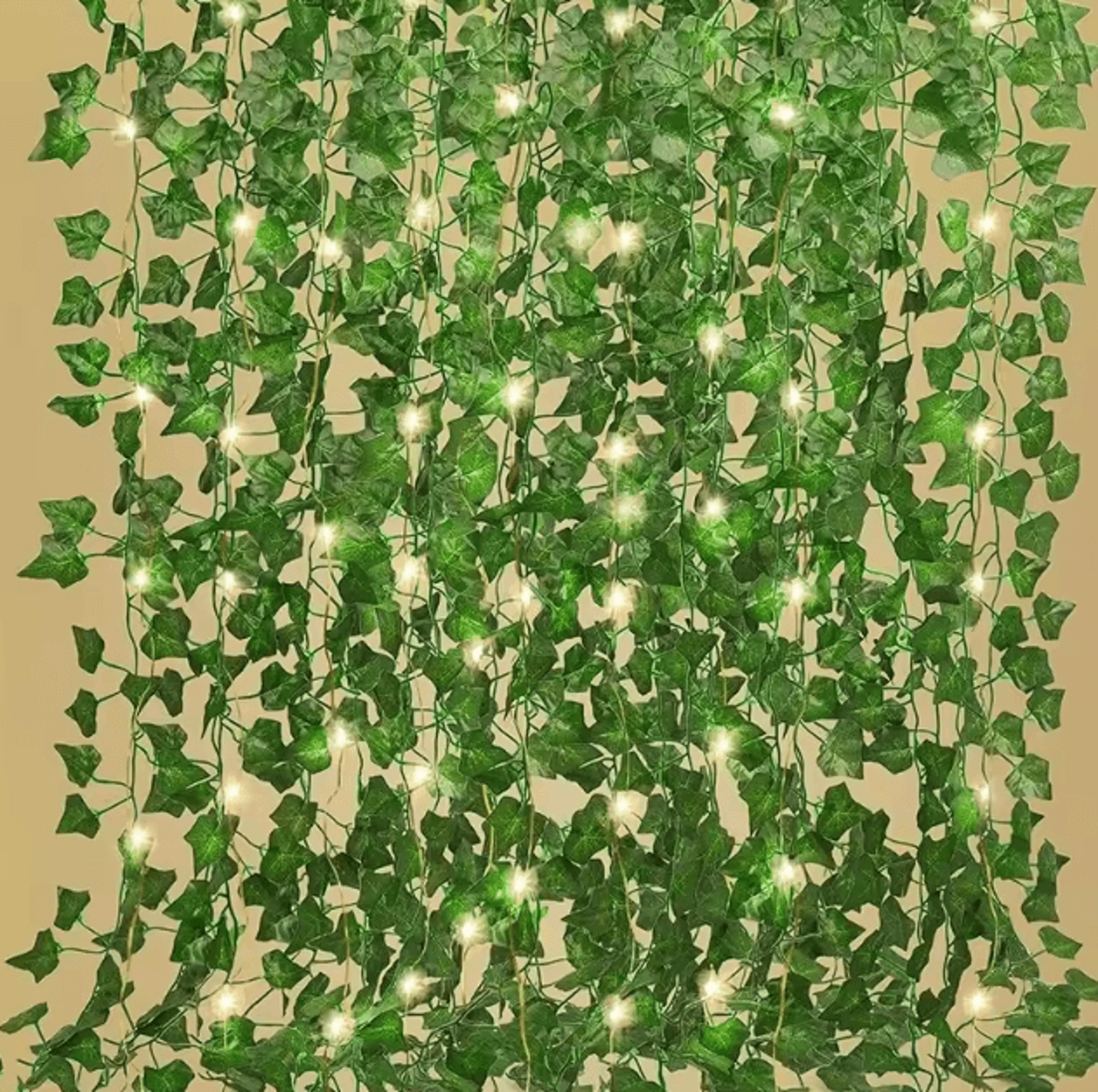 LED Green Ivy Vine String Lights  210cm Artificial Hanging Plant Decor 0