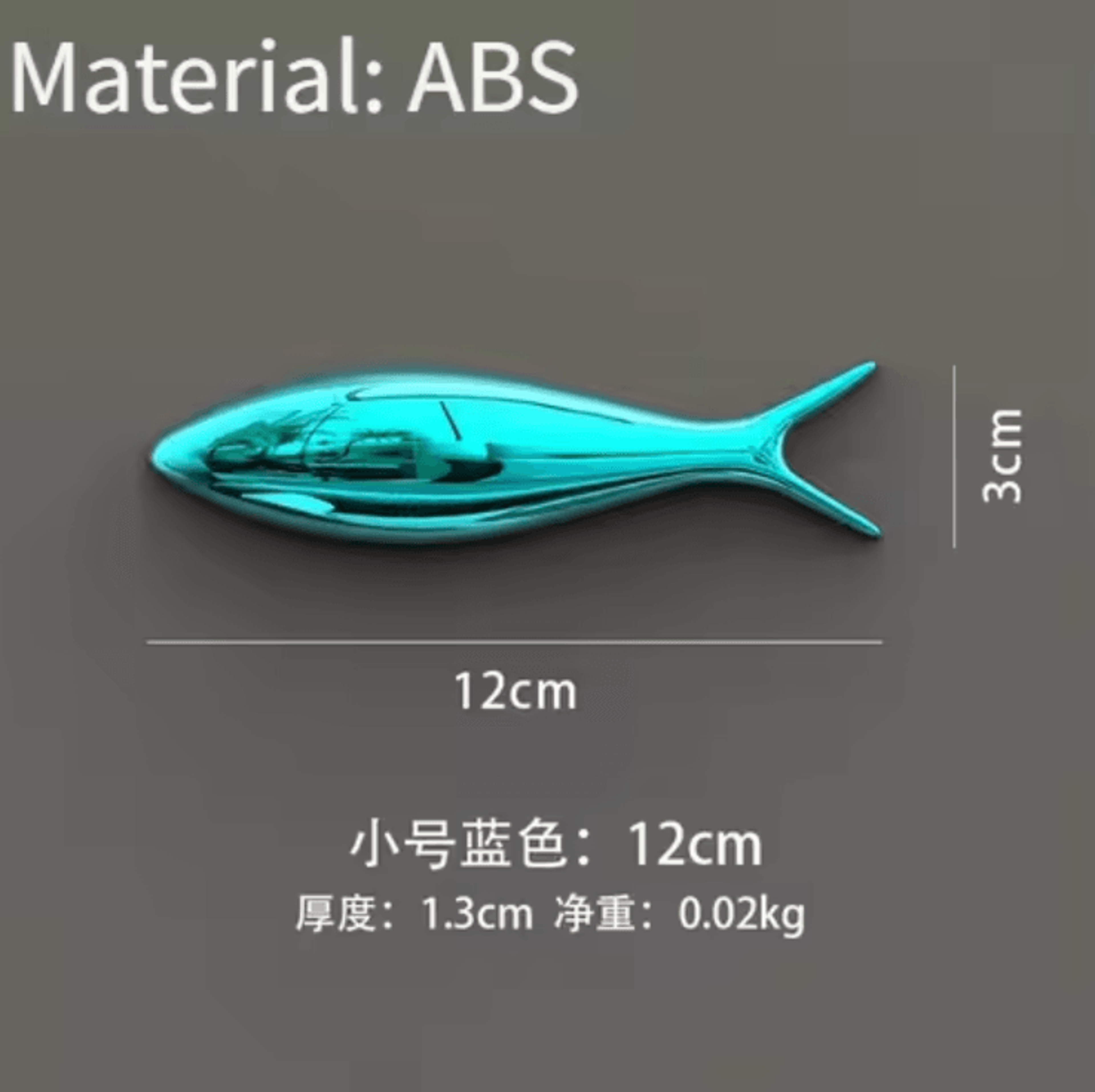 3D Electroplated Fish Wall Decor  Modern Metallic Ocean Art Pendant 7