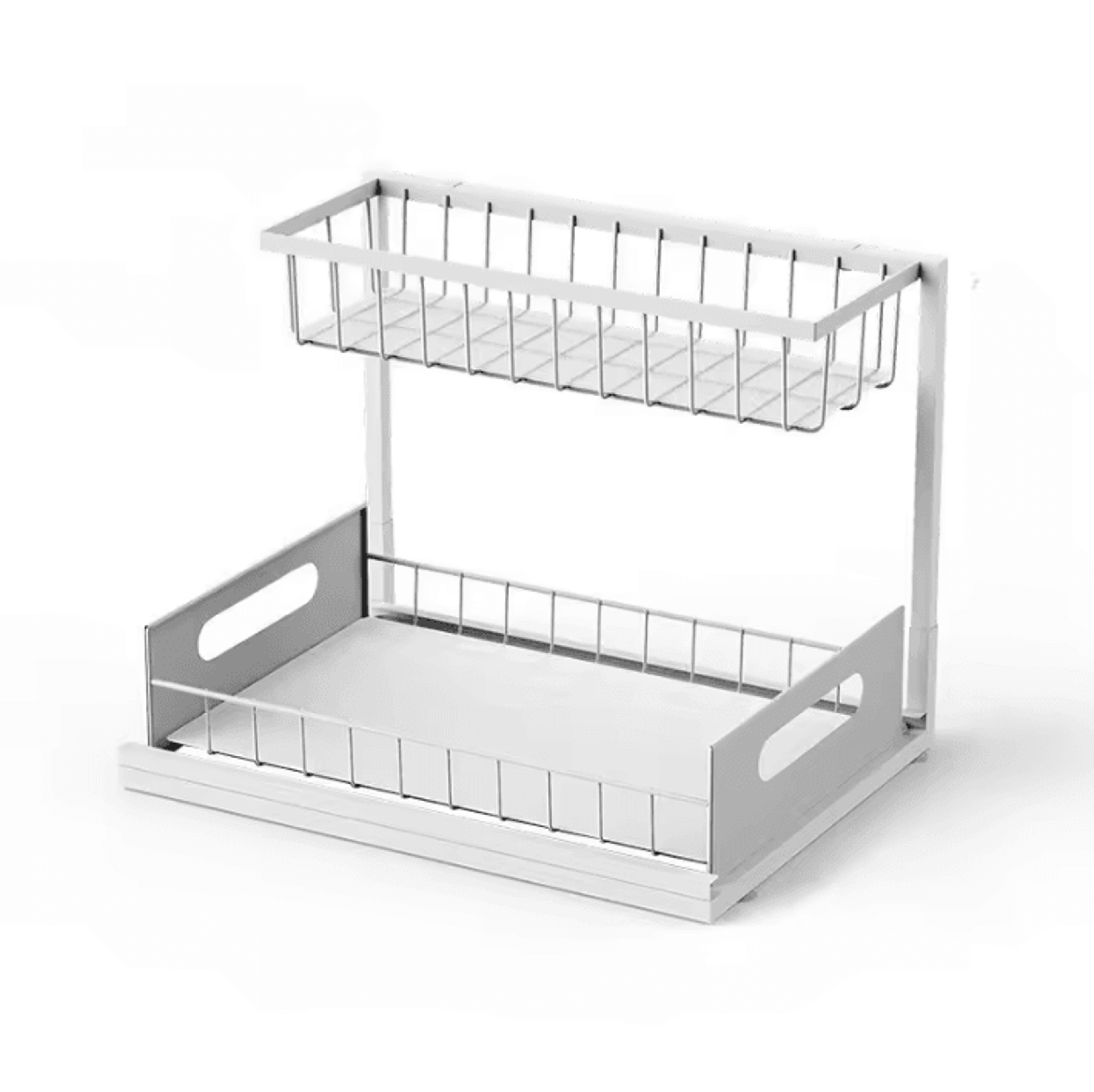 2Tier Sliding Under Sink Organizer  PullOut Cabinet Storage Rack For Kitchen  Bathroom 3