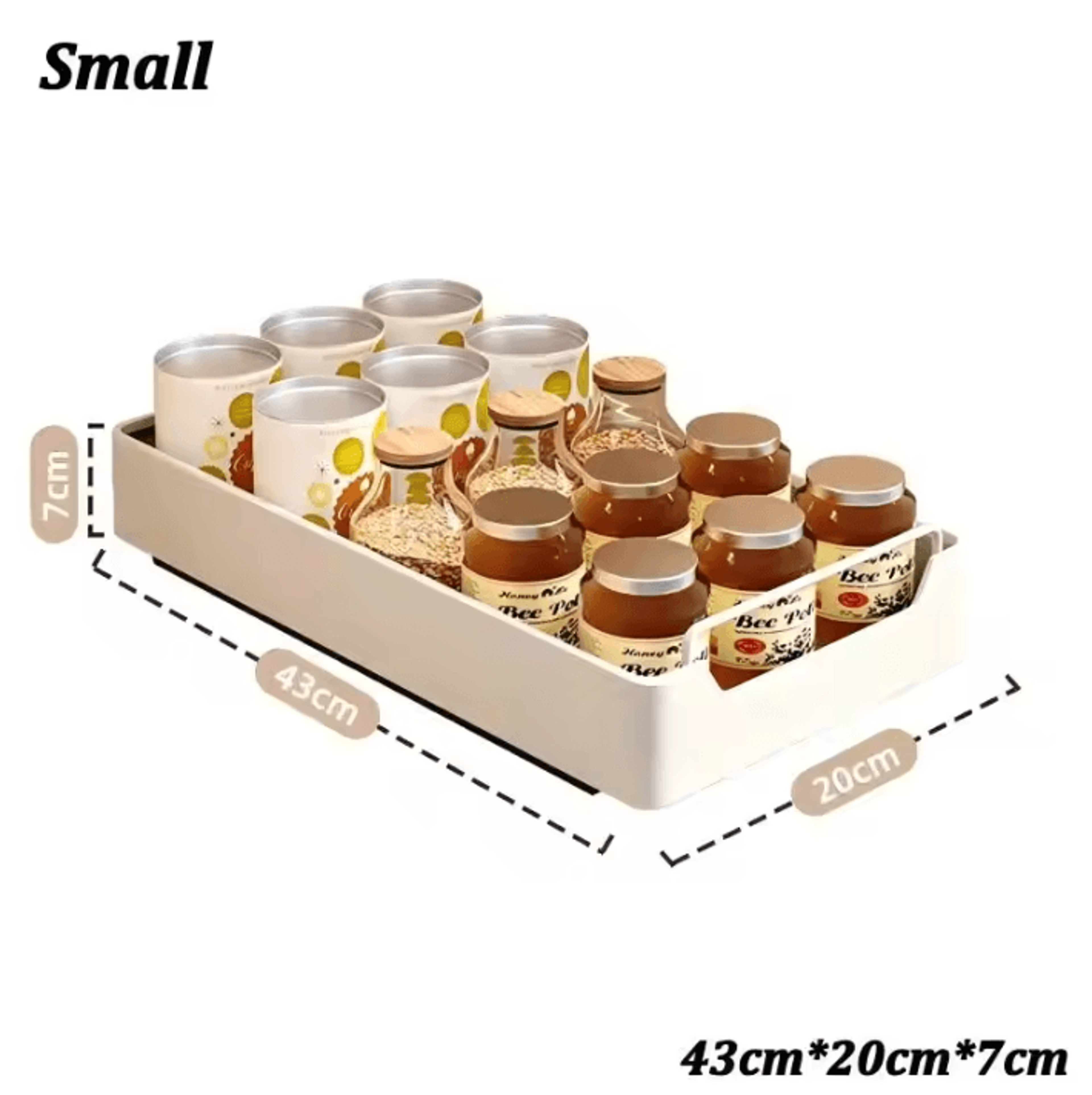 PullOut Cabinet Storage Rack  Metal Sliding Drawer Organizer For Kitchen Spices  Bottles 2