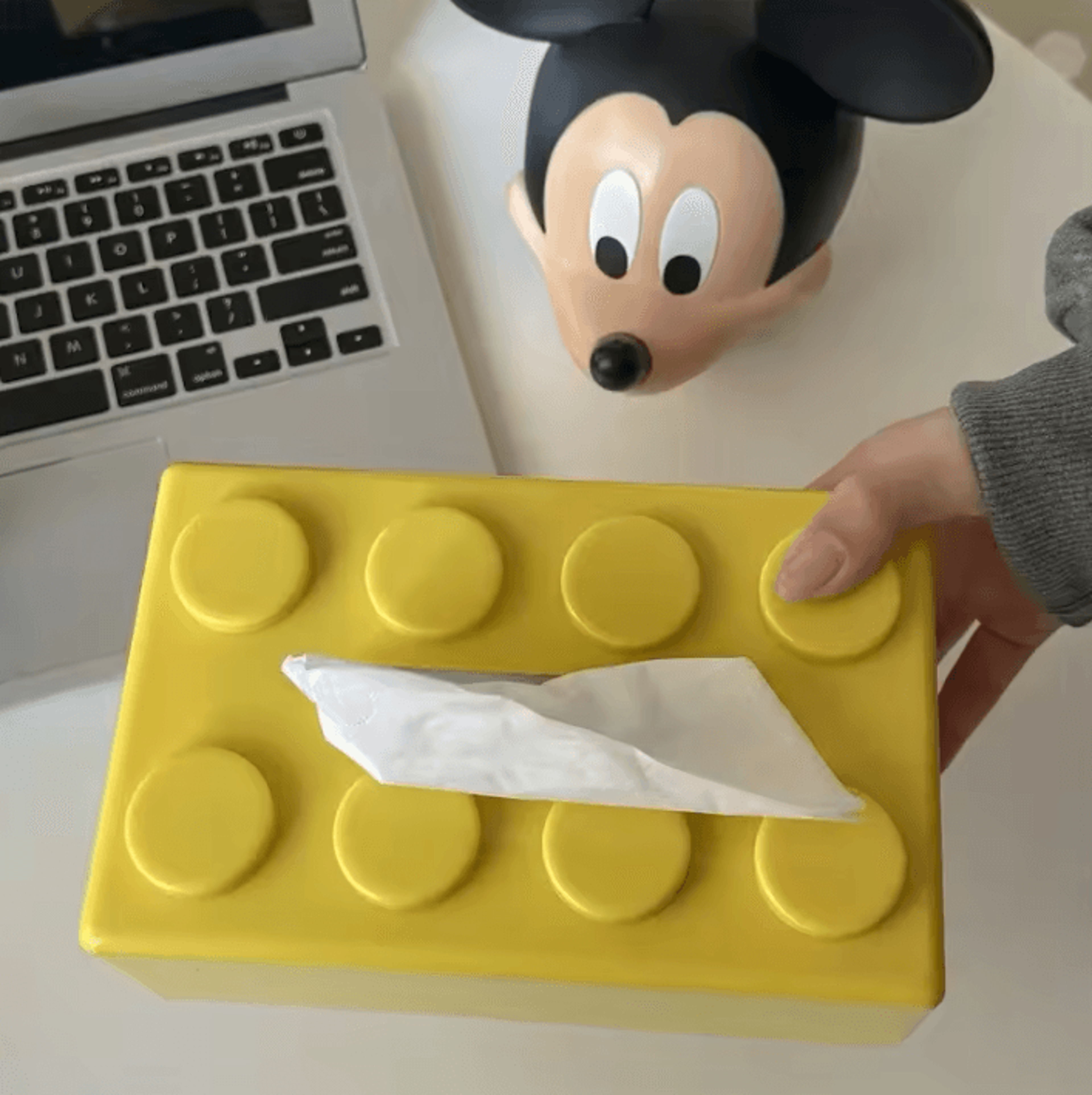 BlockPop Cartoon Tissue Storage Box Cartoon Tissue Box Building Block Tissue Box Decorative Tissue  4
