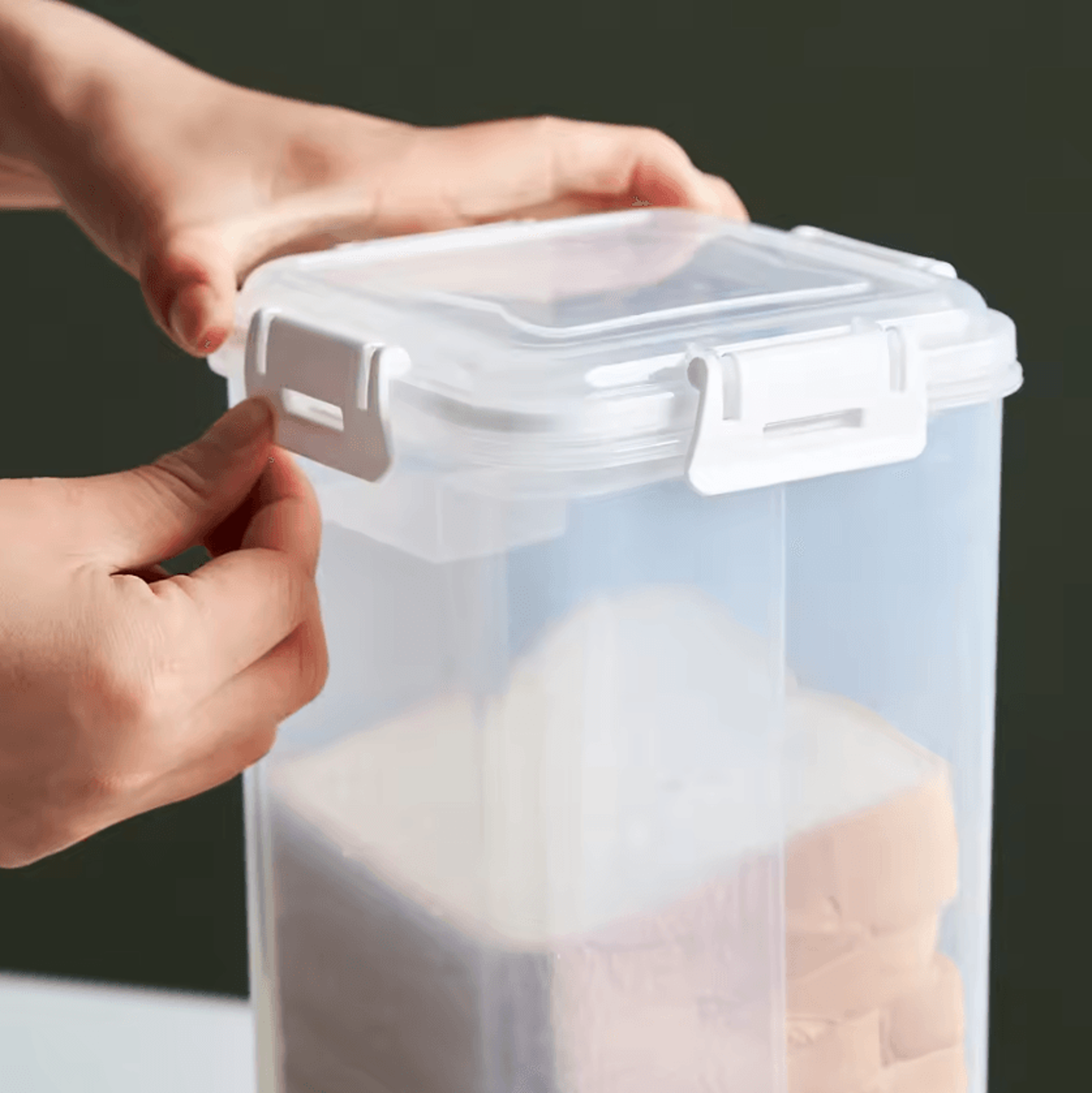 FreshKeep Airtight Bread Storage Container Airtight Bread Box Clear Bread Loaf Container Tall Bread 1